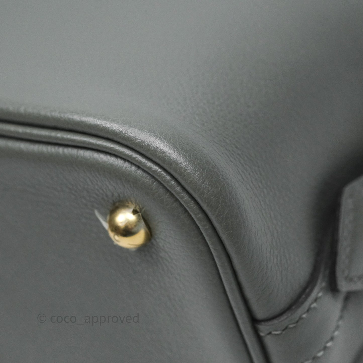 Hermès Bolide 1923 25 Gris Meyer 0L Evercolor Gold Hardware