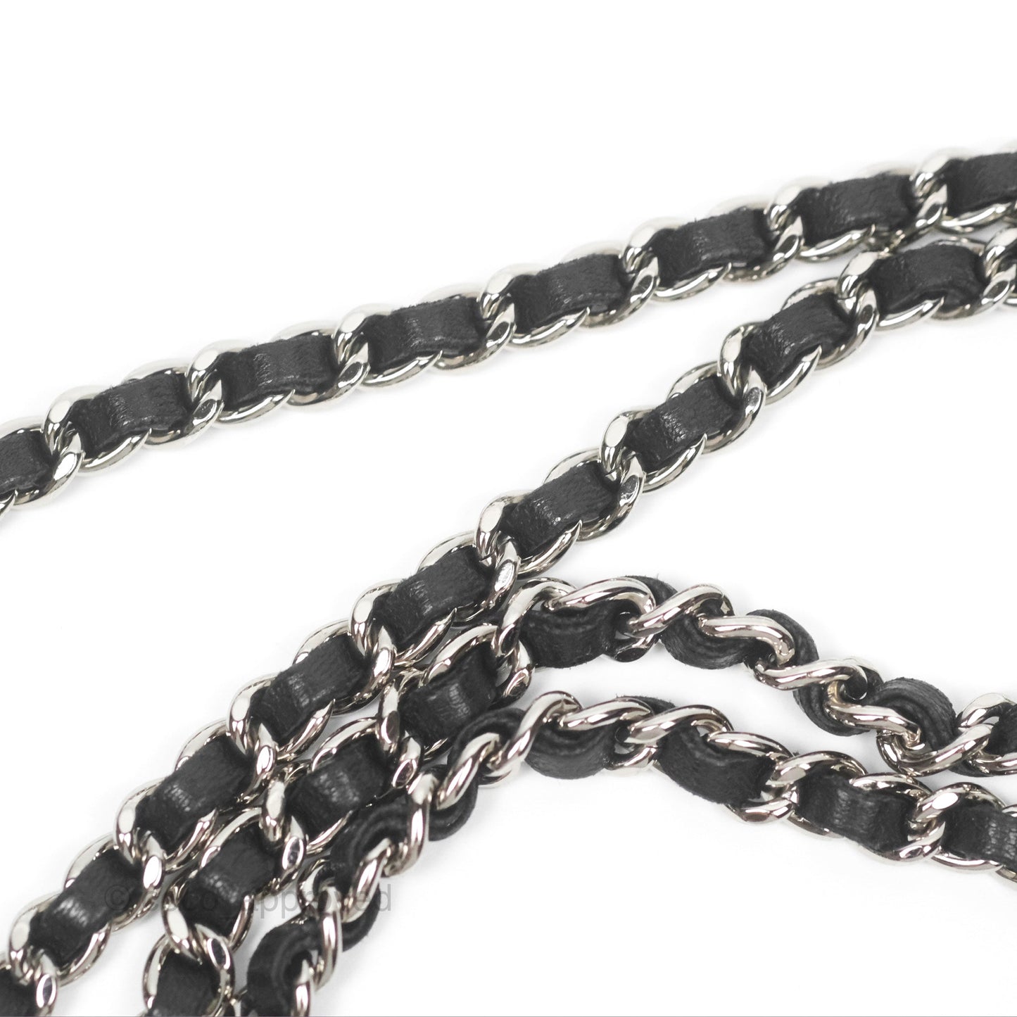 Chanel Quilted Wallet on Chain WOC Black Lambskin Palladium Hardware