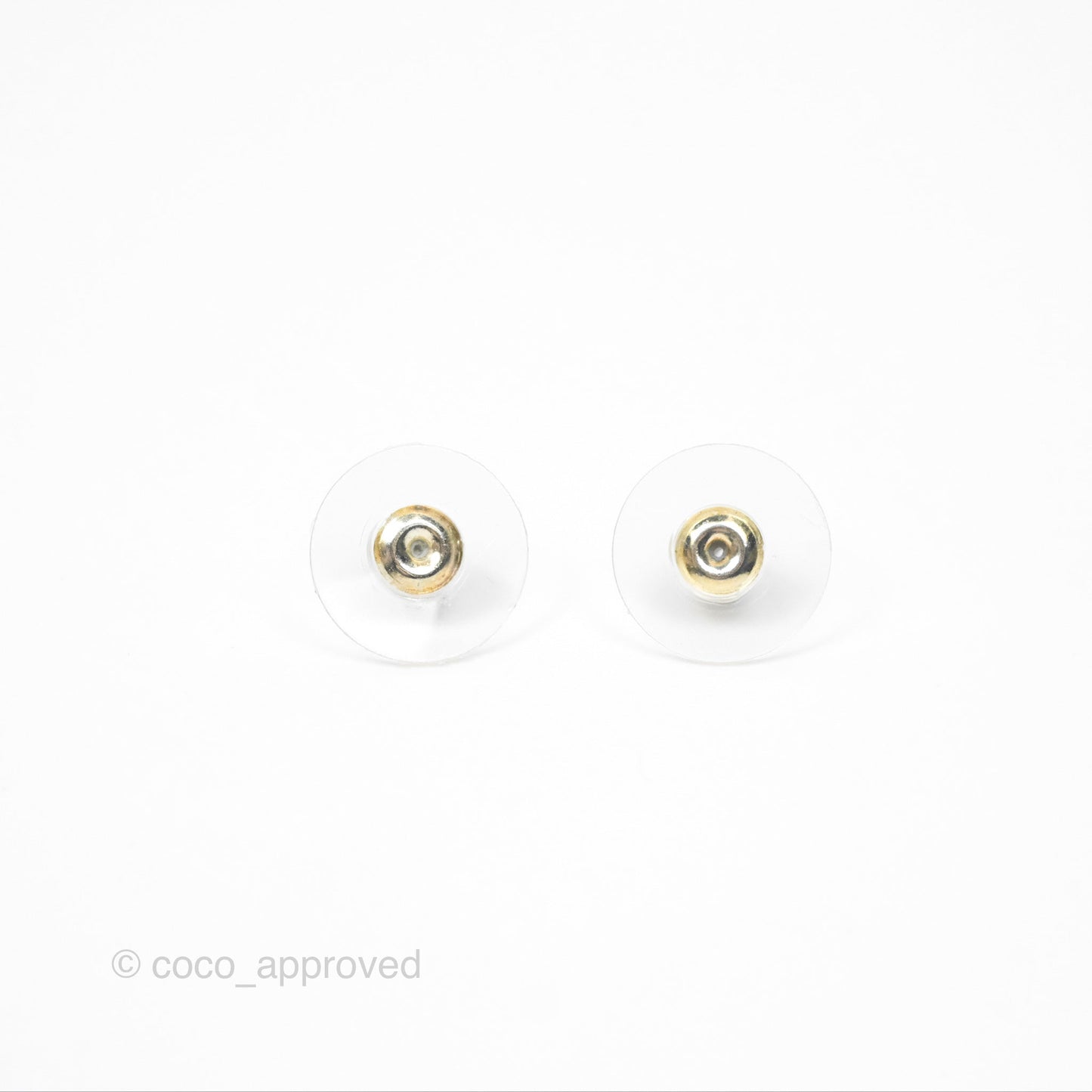 Chanel CC Crystal Lucky 4-Leaf Clovers Earrings Silver Tone 23S