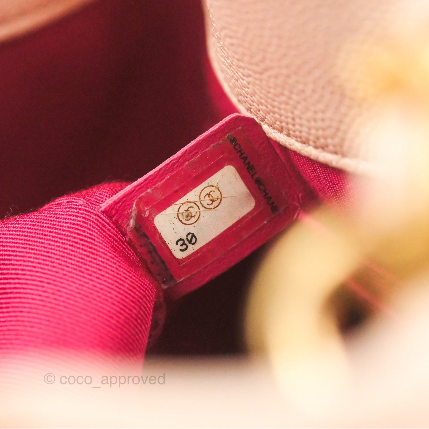 Chanel Quilted Top Handle Drawstring Bucket Bag Pink Caviar Aged Gold Hardware