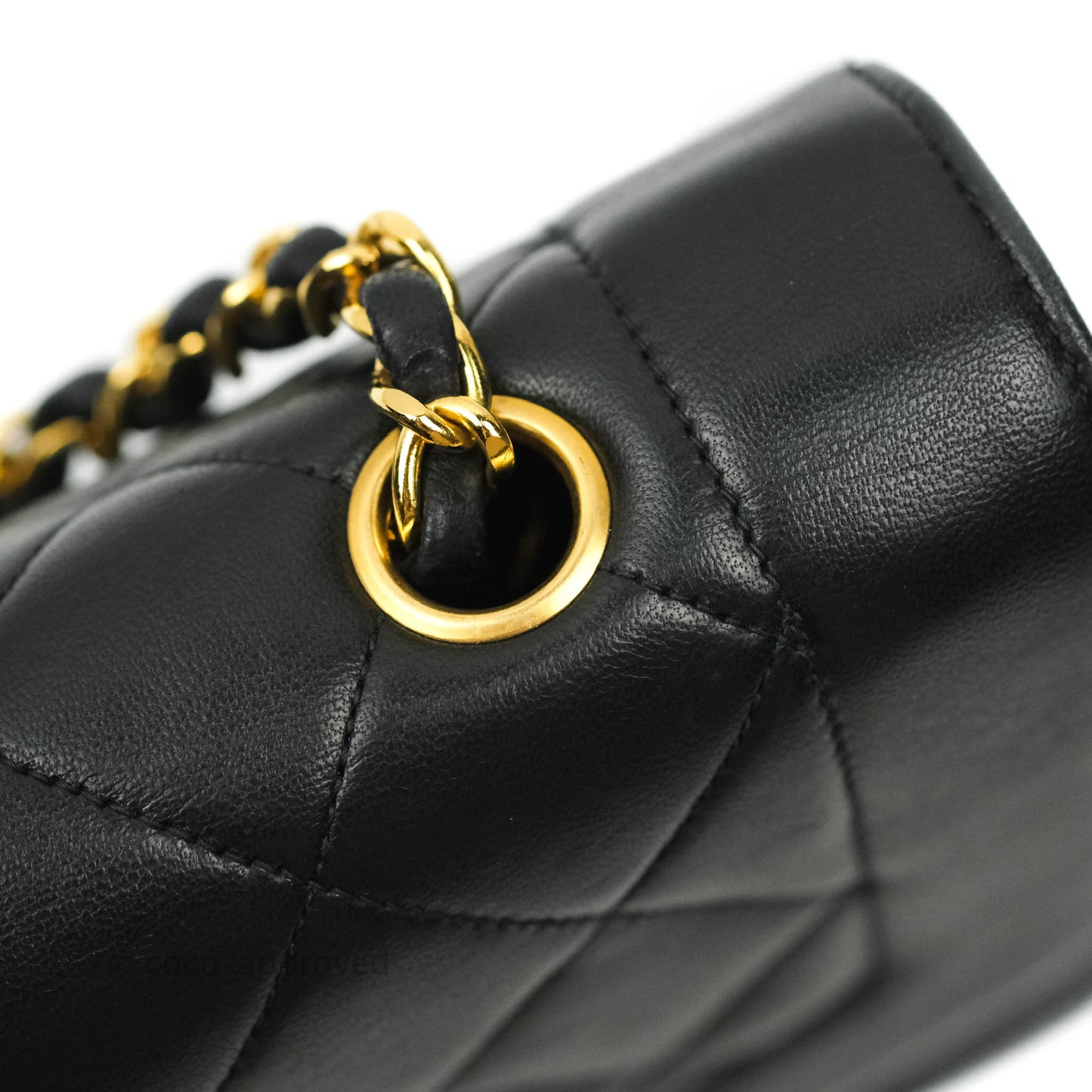 Chanel Black Quilted Lambskin Small Vintage Classic Diana Flap Bag