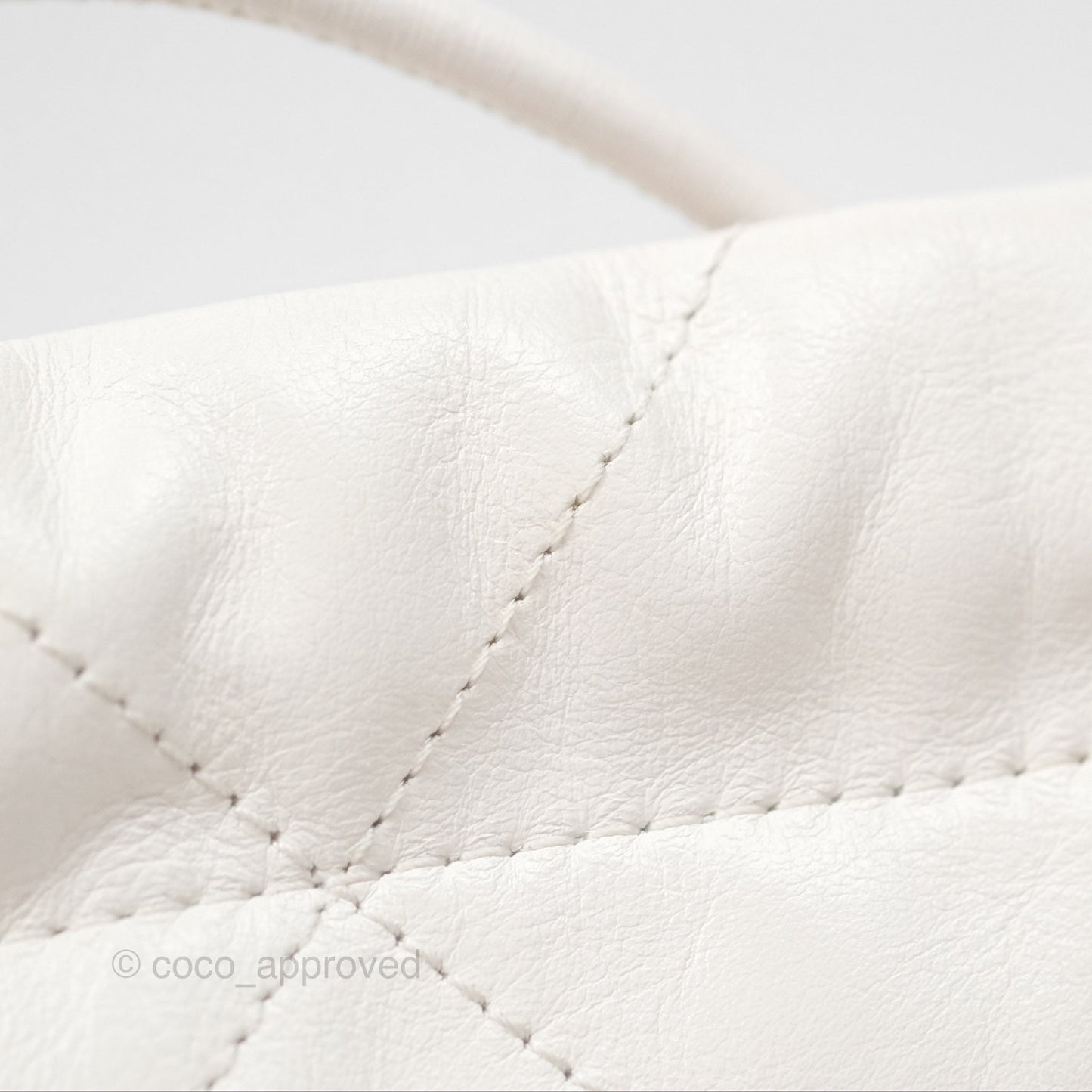 Chanel 22 Mini Bag White Crumpled Calfskin