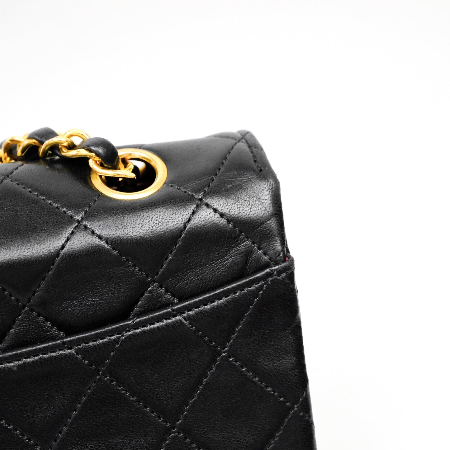 Chanel Matelasse Flap Bag Lambskin Black 24K Gold Hardware