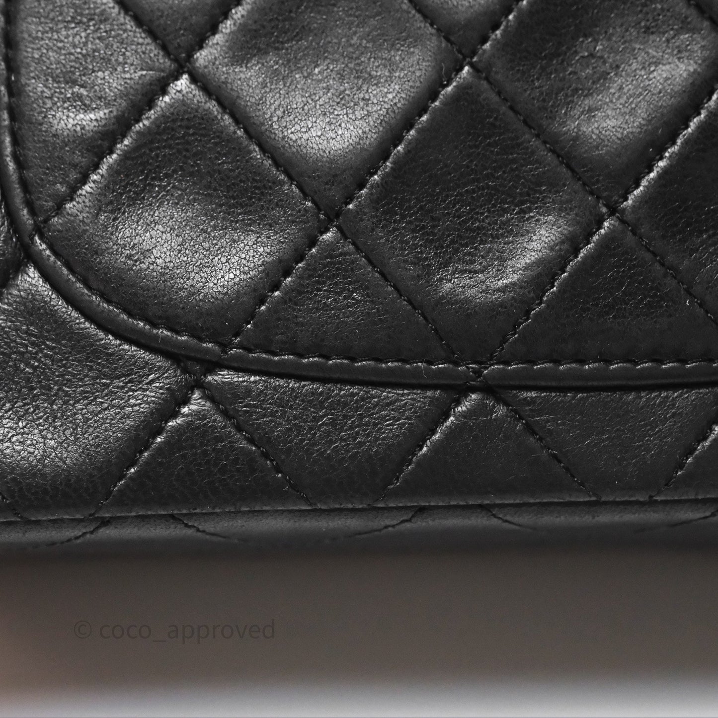 Chanel Vintage Mini Square Black Lambskin 24K Gold Hardware