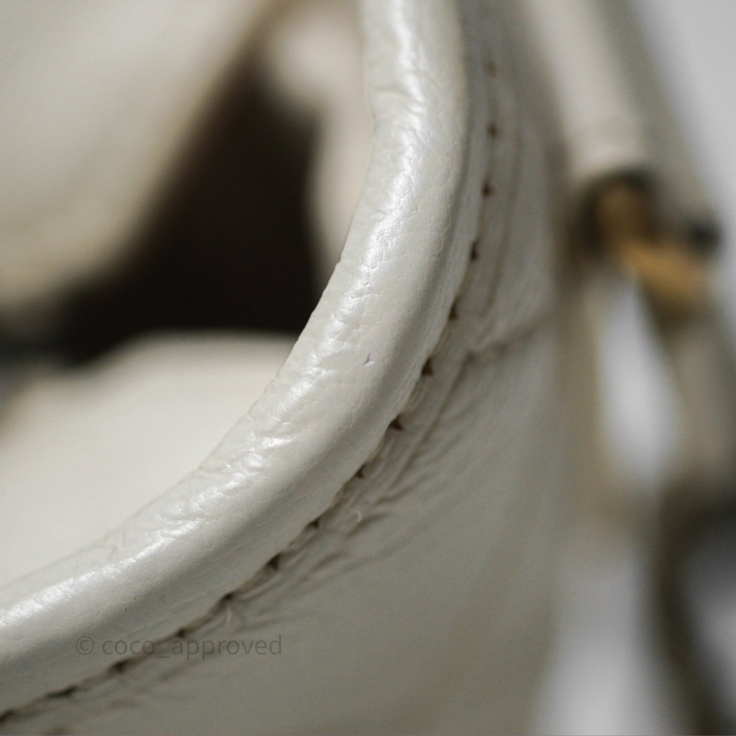 Chanel Small Gabrielle Hobo White Patent Goatskin Mixed Hardware