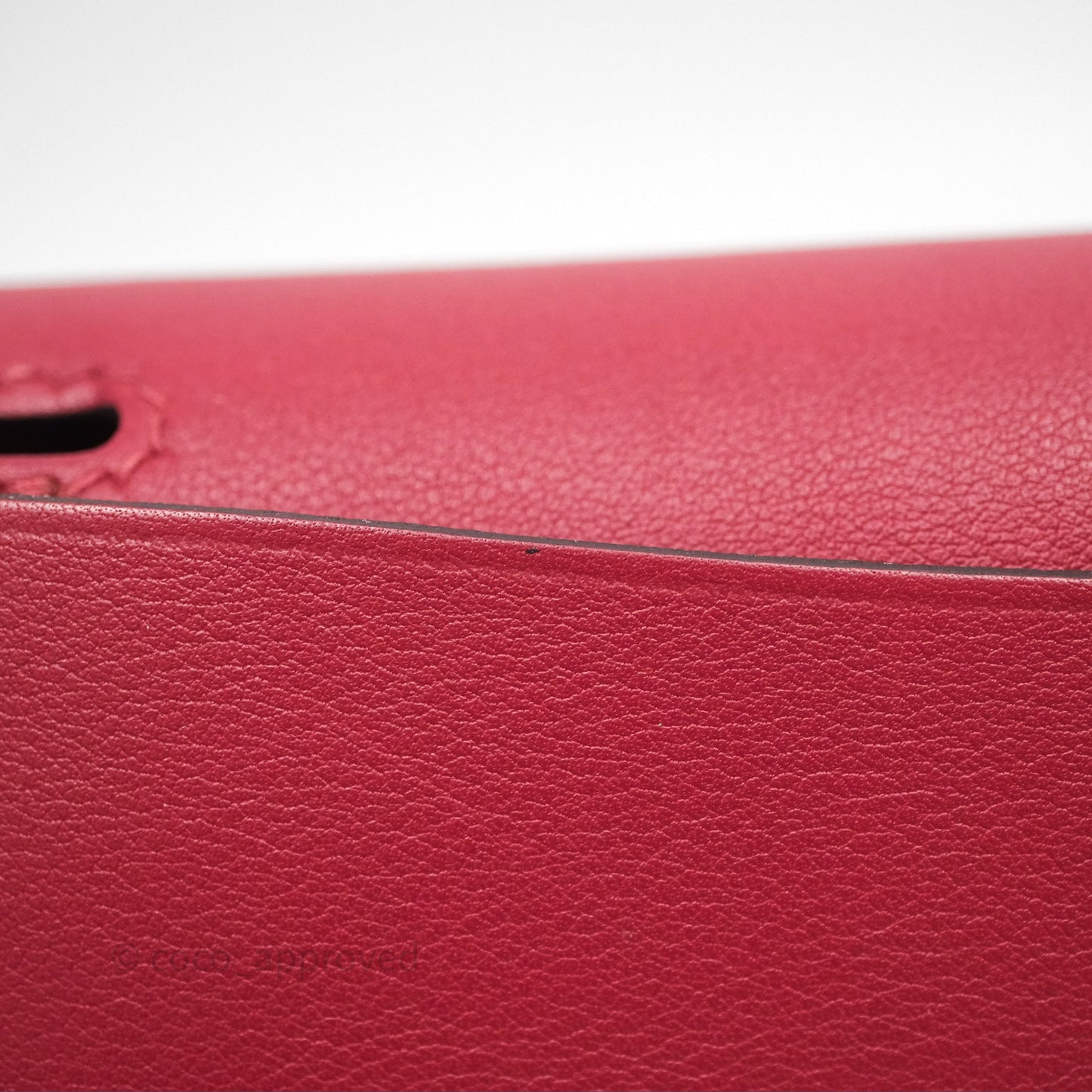 Hermès Halzan 22 Mini Rouge Grenat K1 Swift Palladium Hardware
