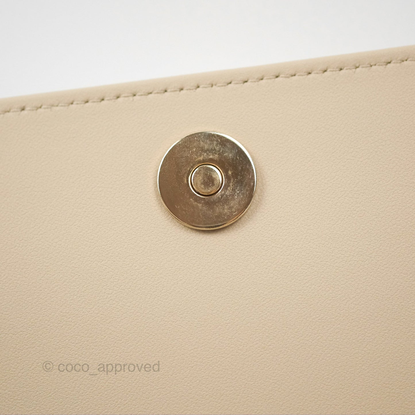 Dior Lady Dior Pouch on Chain Sand Cannage Lambskin