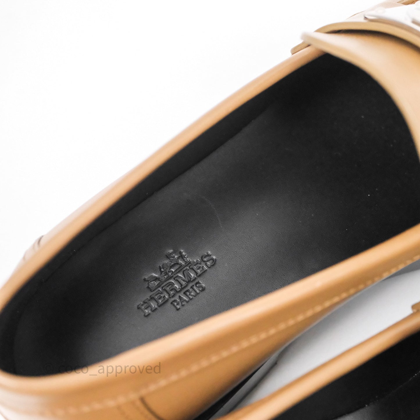 Hermès A Eclair Kelly Loafer Brown Size 38.5
