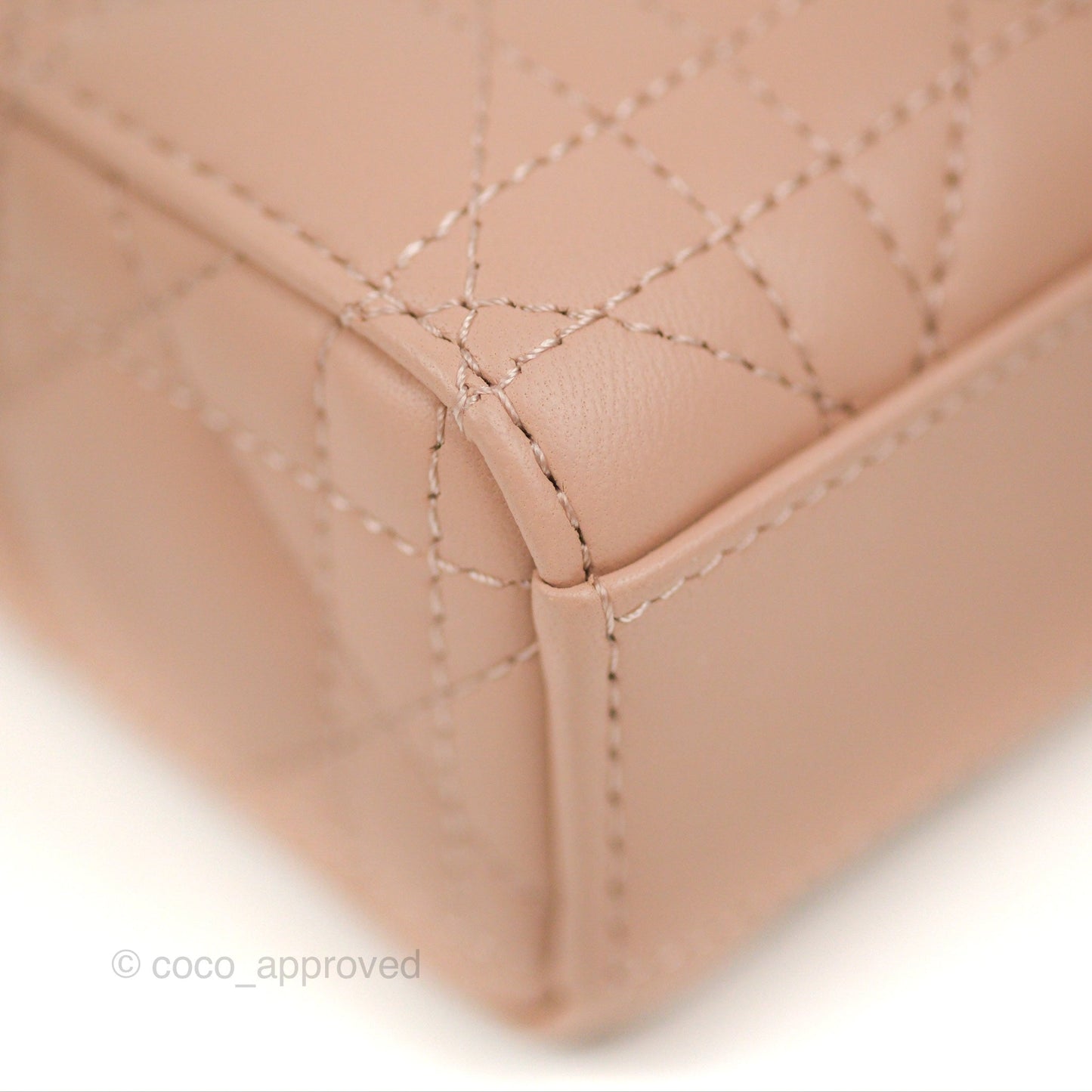 Dior Medium Lady D-Joy Bag Nude Pink Lambskin Cannage