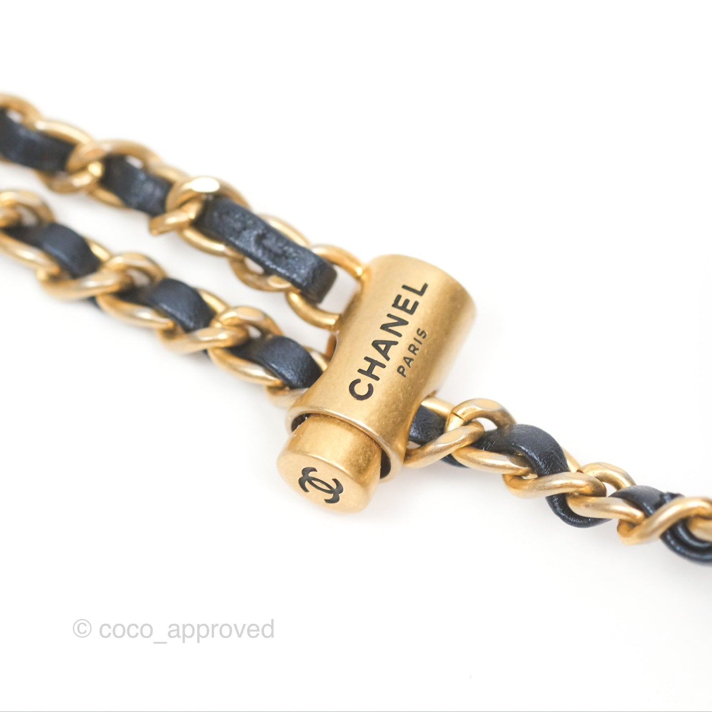 Chanel Quilted My Perfect Mini Iridescent Navy Caviar Aged Gold Hardware 21K