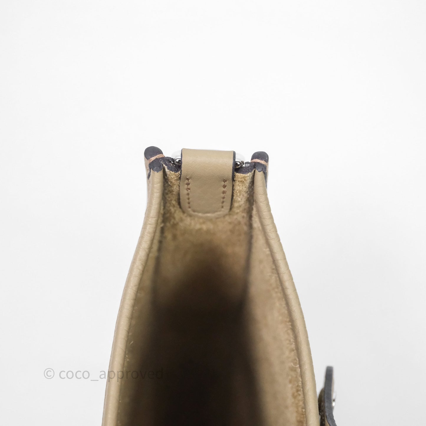 Hermès Mini Evelyne 16 Beige Marfa 8Q Clemence Gold Hardware