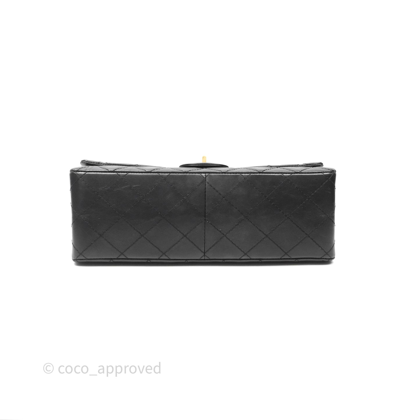 Chanel Quilted Reissue 226 Aged Calfskin Black Gold Hardware