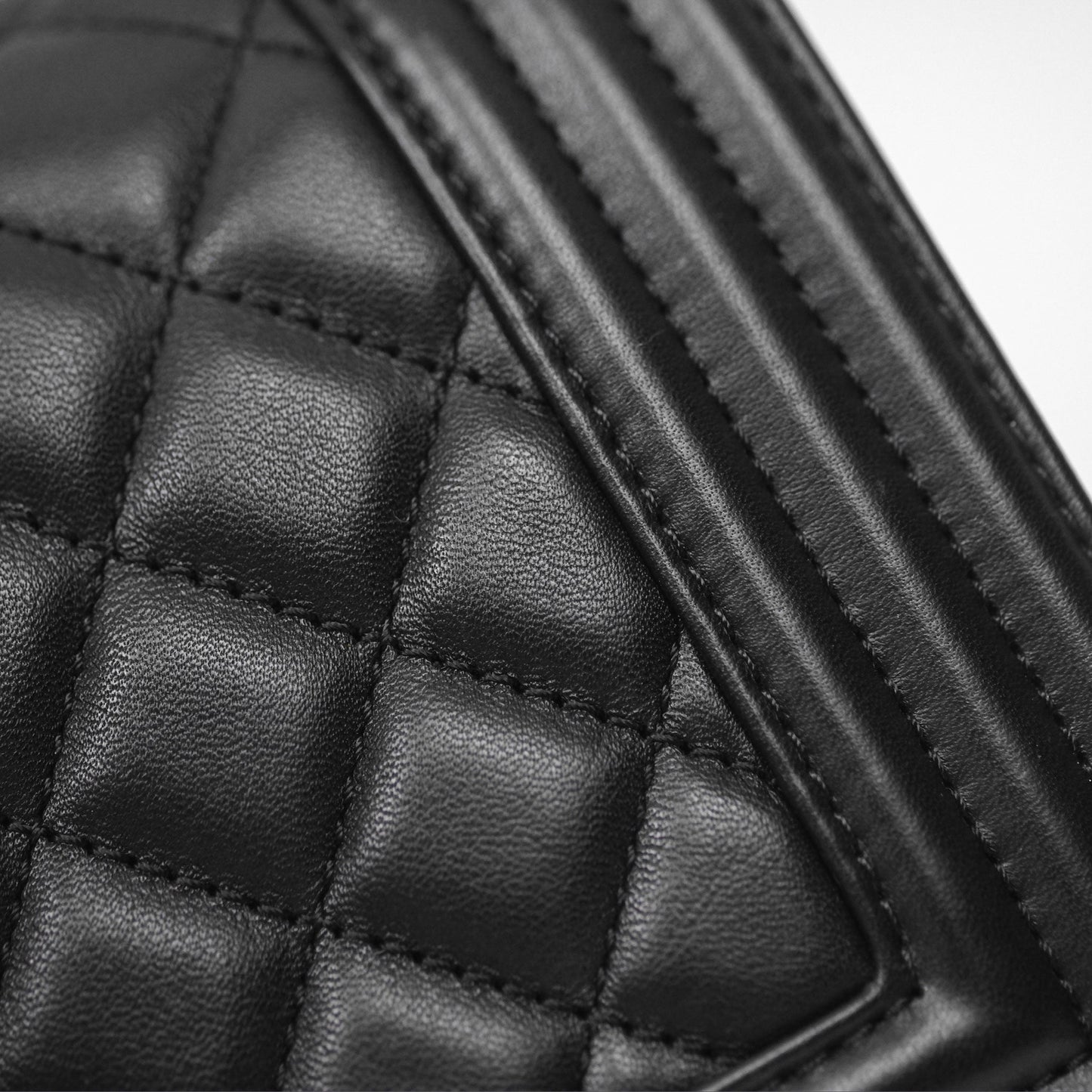 Chanel Small Boy Black Lambskin Aged Gold Hardware