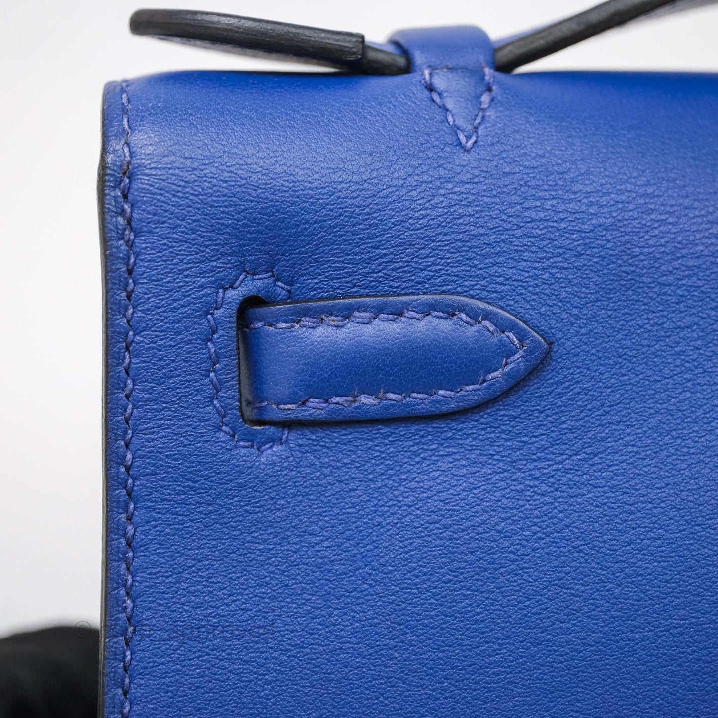 Hermès Kelly Pochette Clutch Electric Blue Swift Gold Hardware