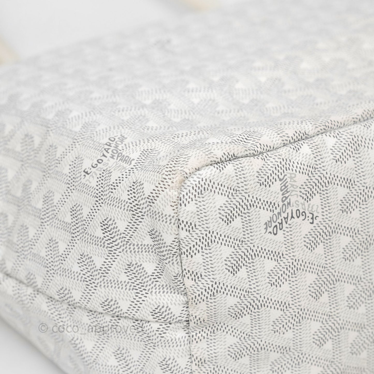 Goyard St Louis Tote PM White