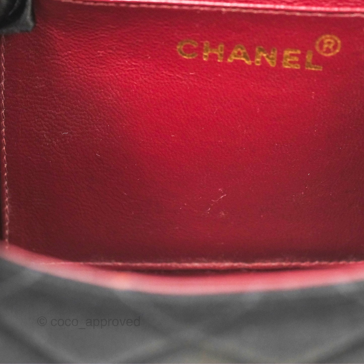 Chanel Vintage Small Quilted Jersey Mademoiselle Top Handle Flap Bag Black