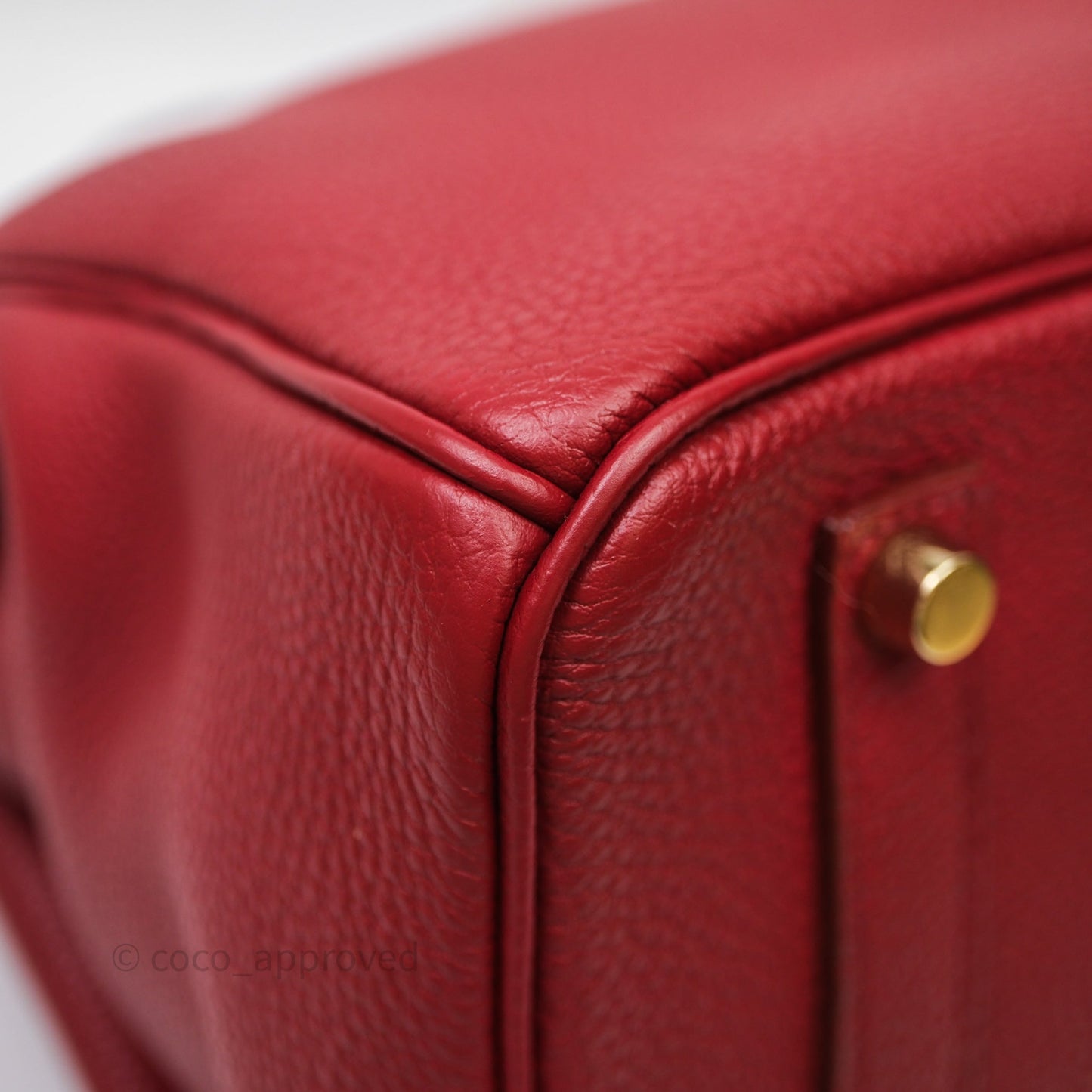 Hermès Birkin 35 Red Togo Gold Hardware