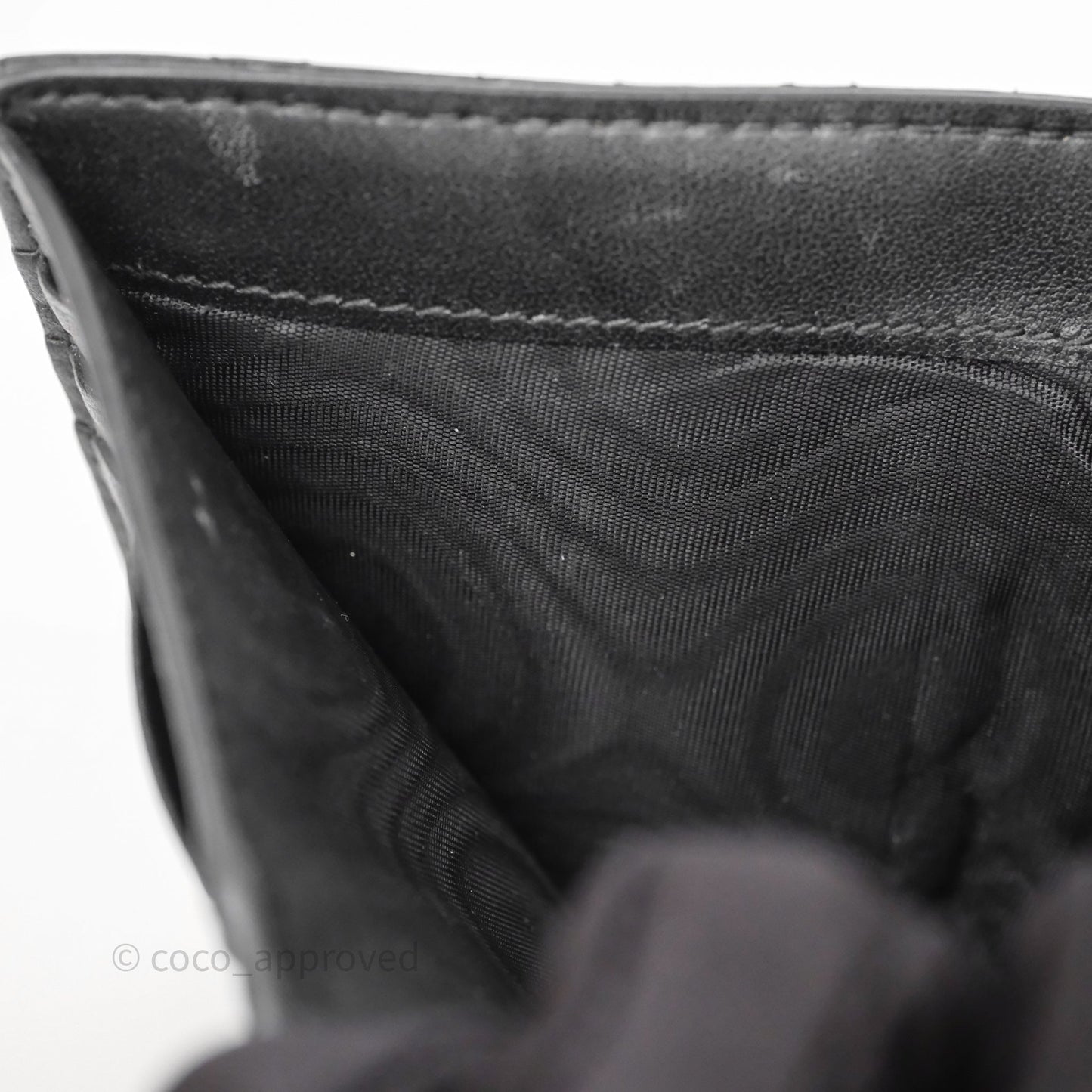 Christian Dior Caro Dahlia Wallet Black Calfskin Gold Hardware