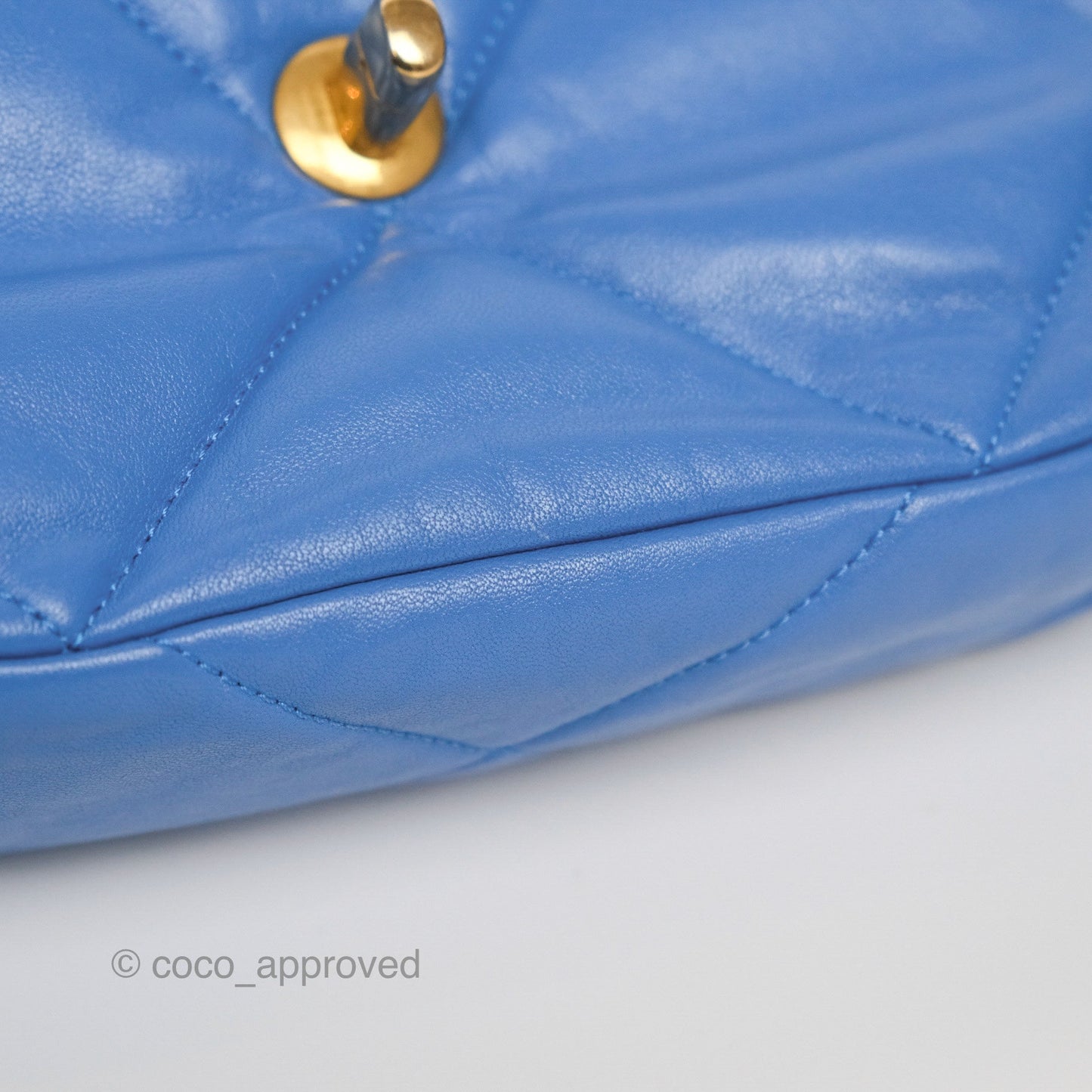 Chanel 19 Small Blue Mixed Hardware
