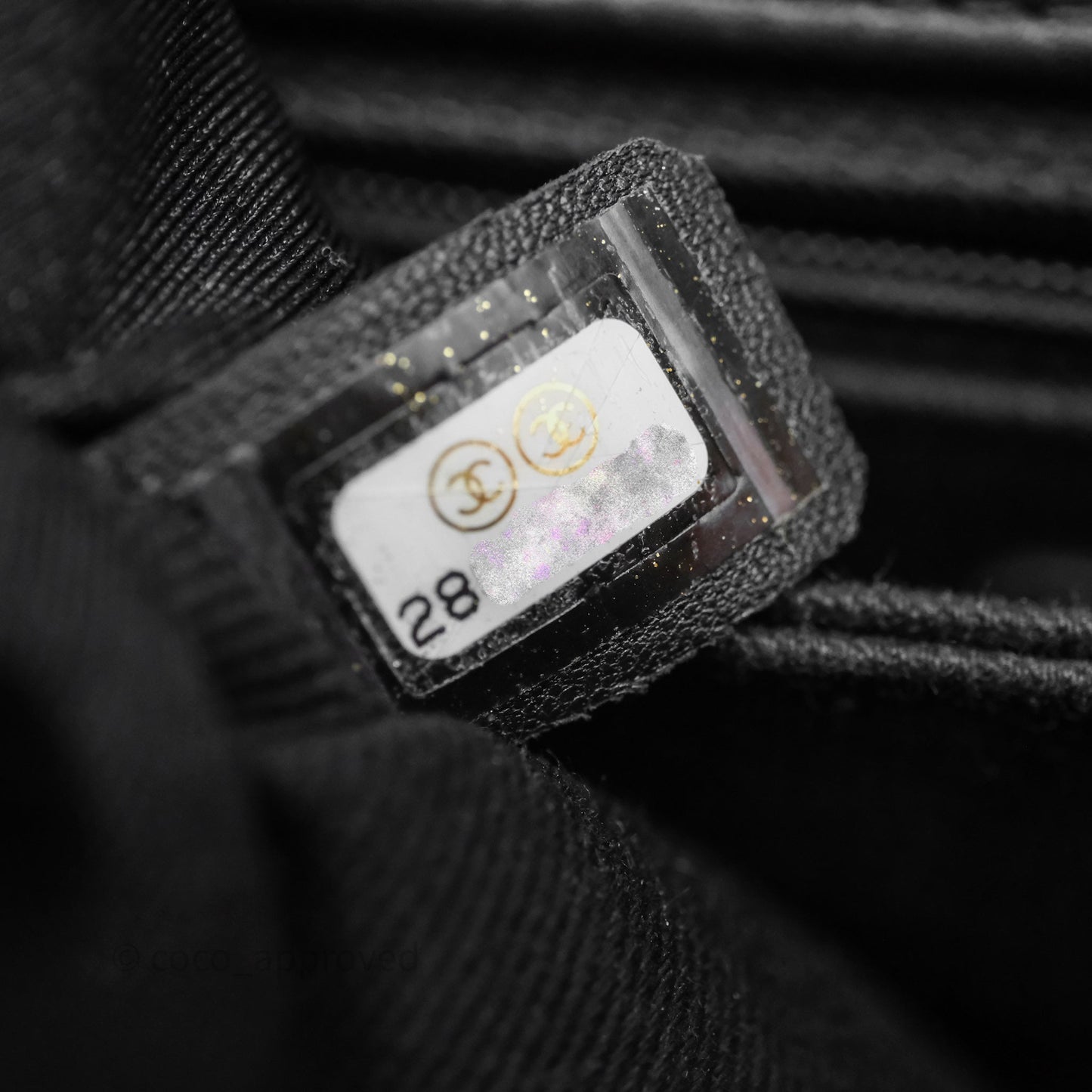 Chanel Small Coco Handle Shearling Black Gold Hardware