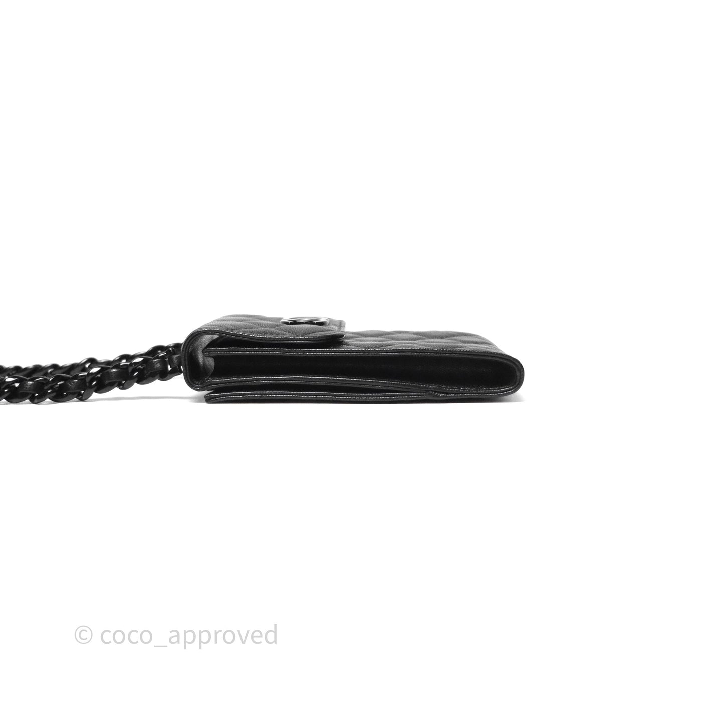Chanel Incognito Phone Holder So Black Caviar Black Hardware