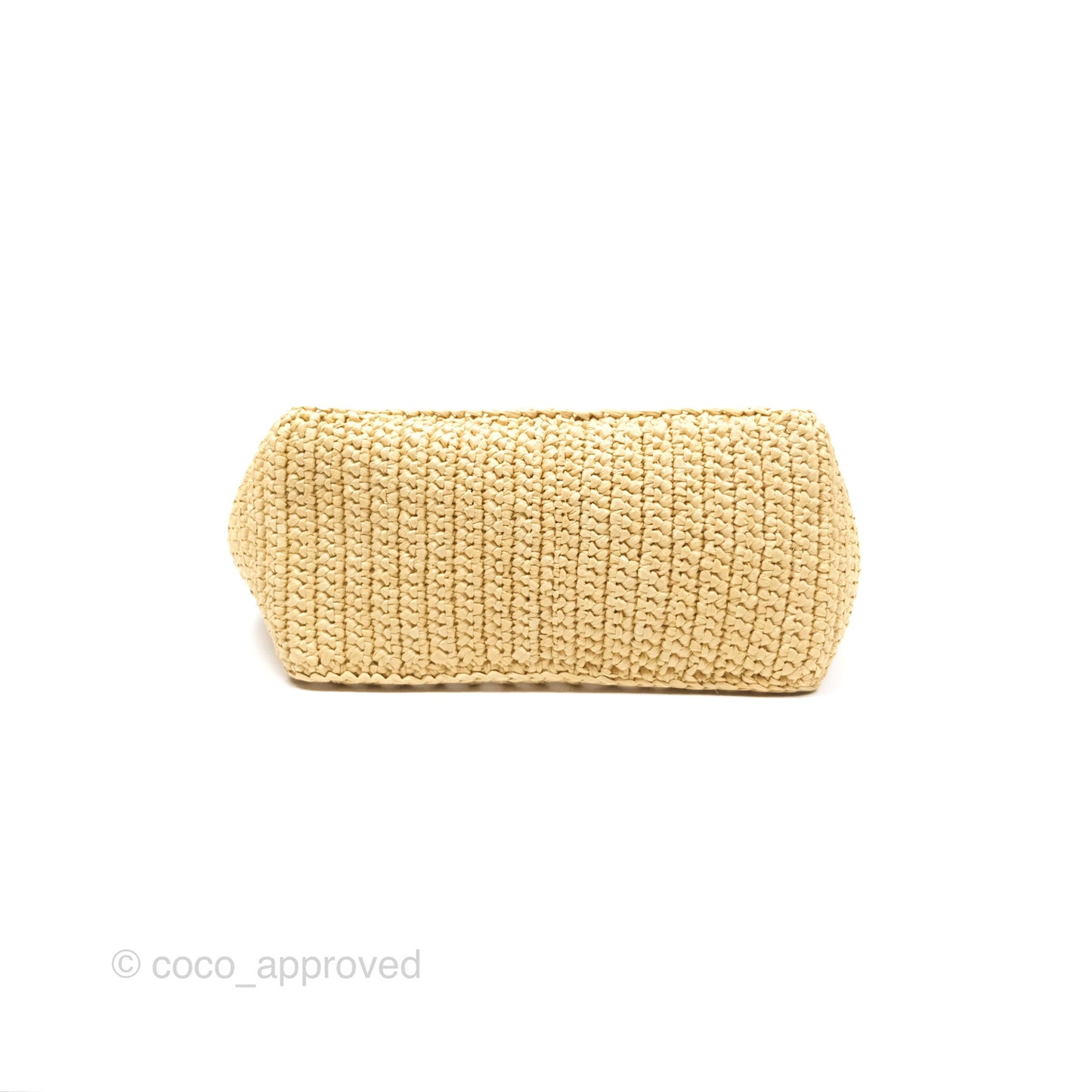 Prada Small Raffia Shopping Tote Bag