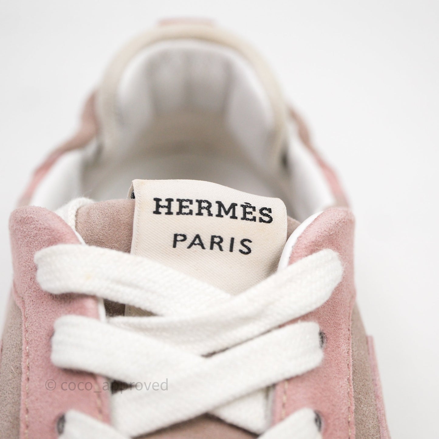 Hermès Jet Sneaker Rose Cancan /Rose Aquarelle Size 38