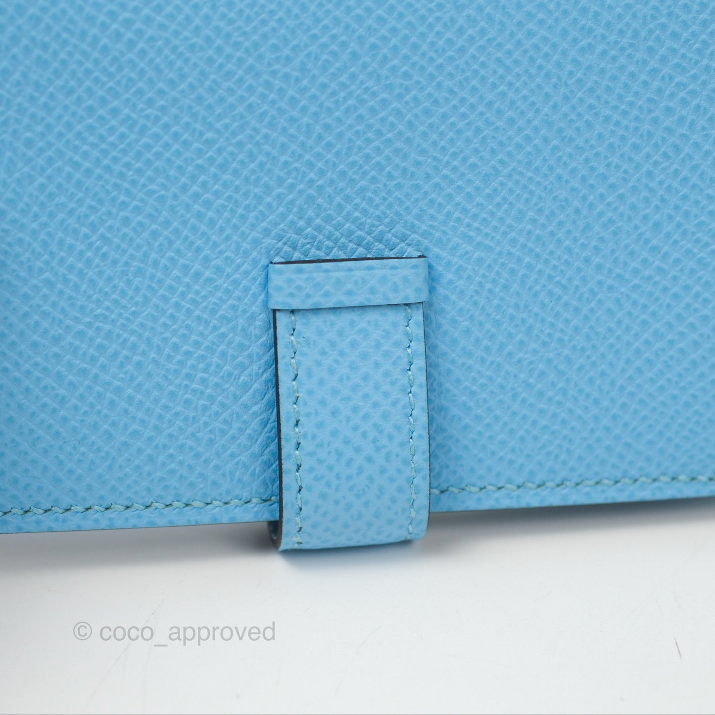 Hermes Bearn Mini Wallet Epsom Bleu Du Nord Palladium Hardware