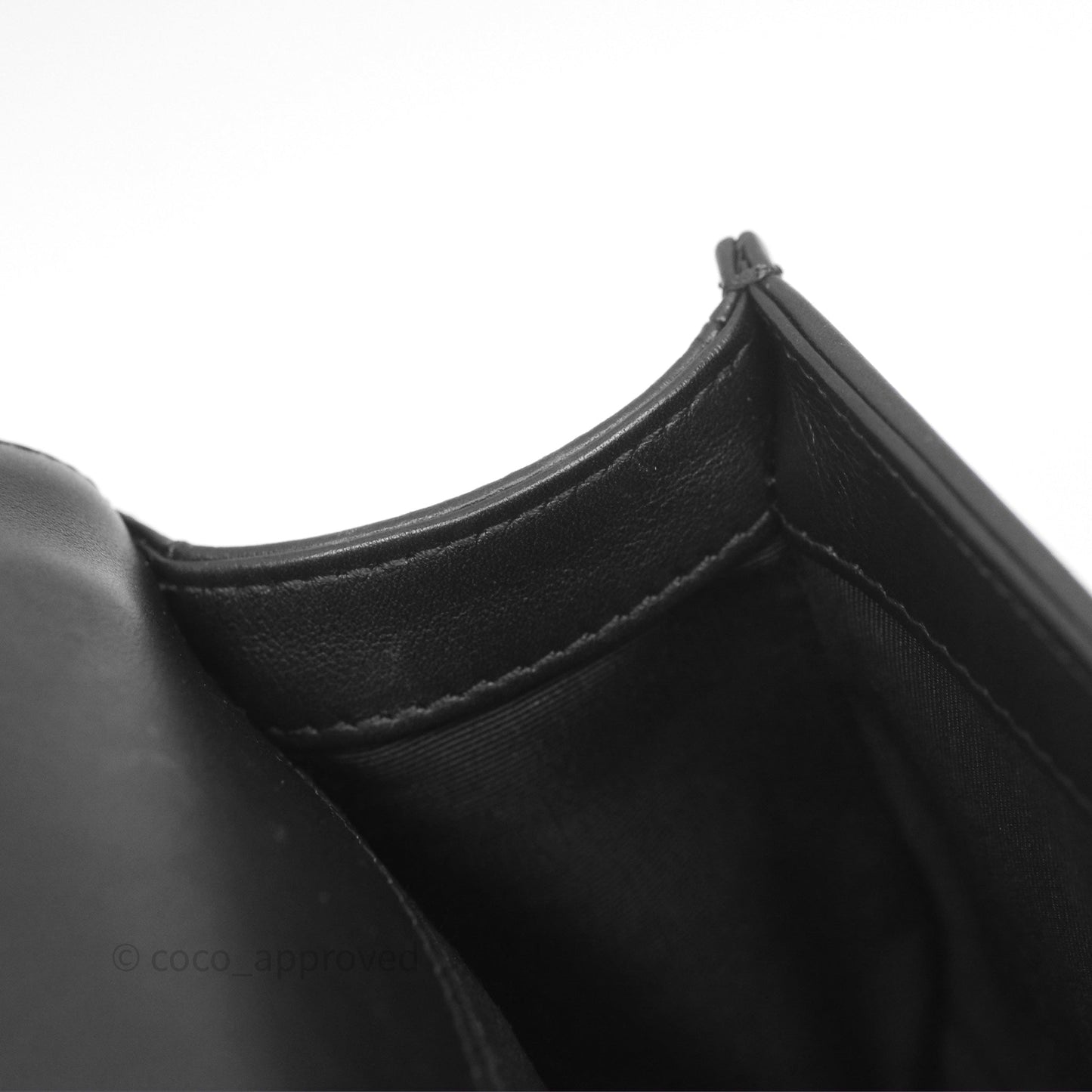 Chanel Small Boy Black Calfskin Aged Gold Hardware