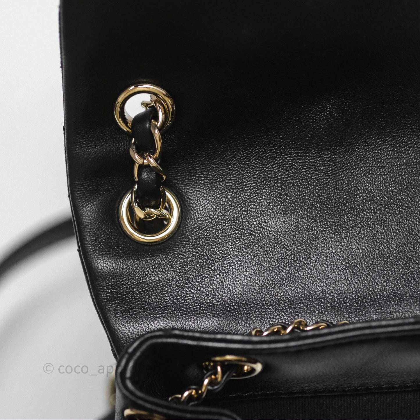 Chanel Small Duma Drawstring Backpack Black Lambskin Gold Hardware