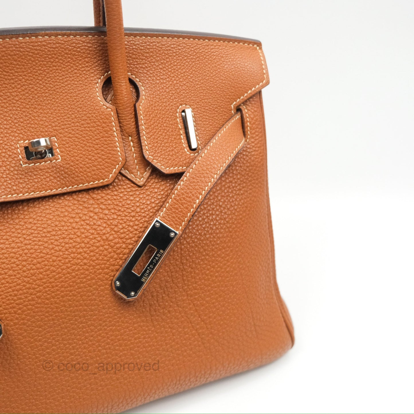 Hermès Birkin 30 Retourne Gold Clemence Palladium Hardware