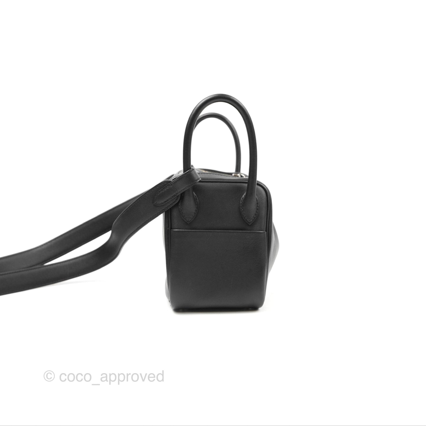 Hermès Mini Lindy 20 Back Swift Palladium Hardware