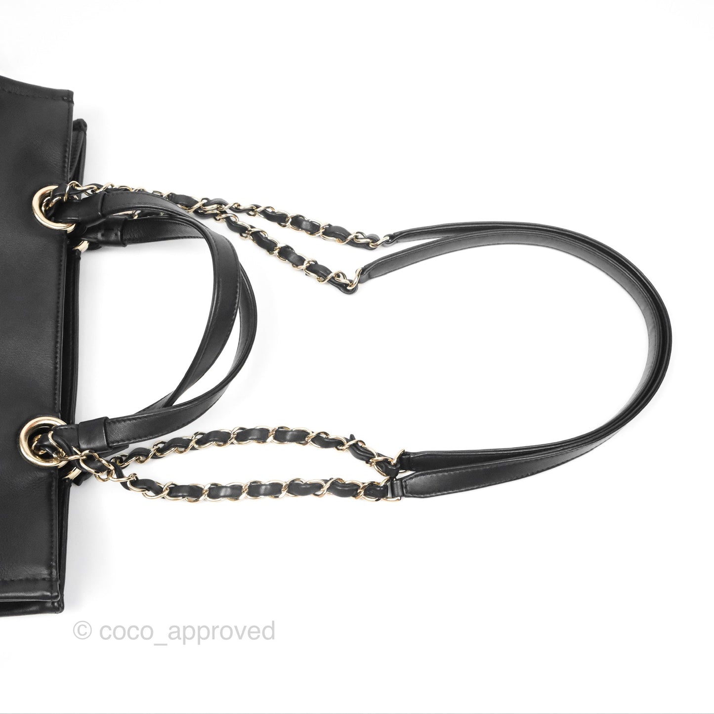 Chanel CC Zipped Shopping Tote Calfskin Gold Hardware