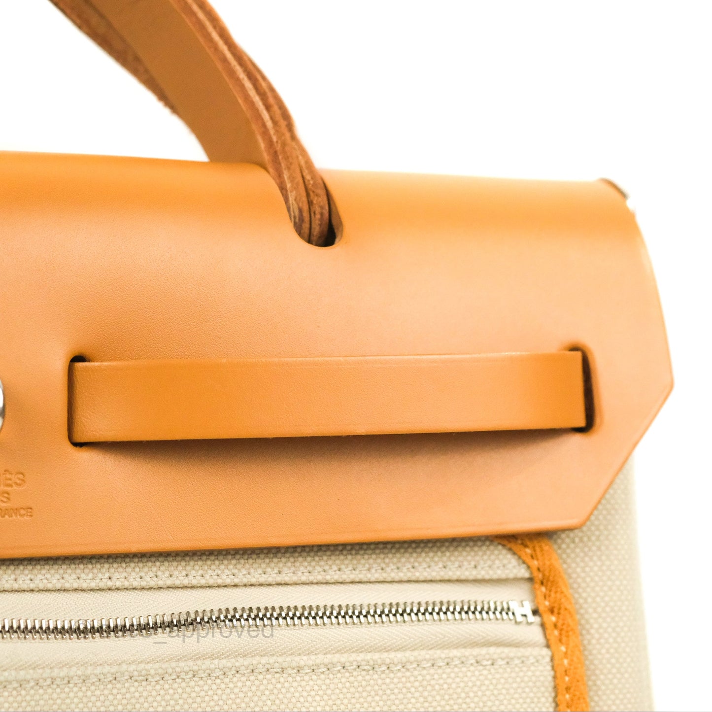 Hermès Herbag Zip 31 Retourne Natural Canvas Palladium Hardware