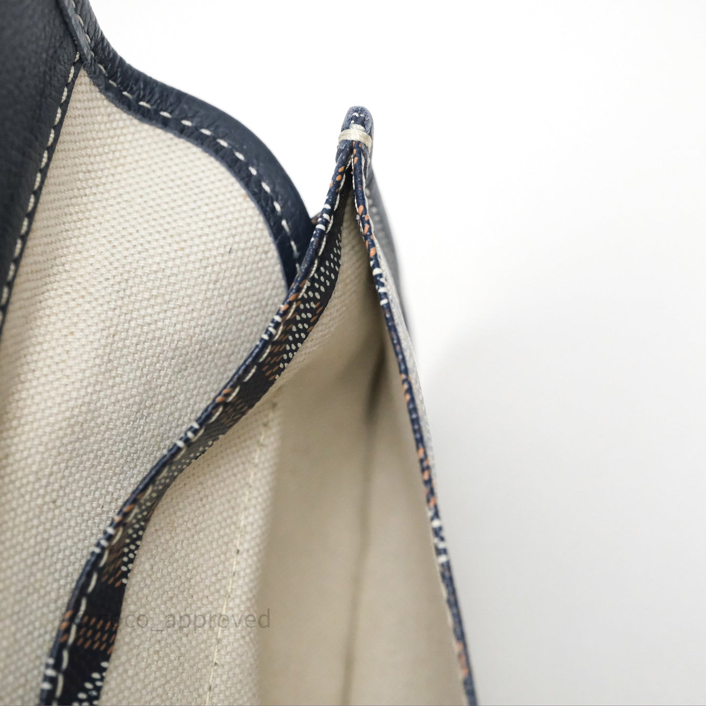 Goyard St. Louis Tote PM Navy/Tan