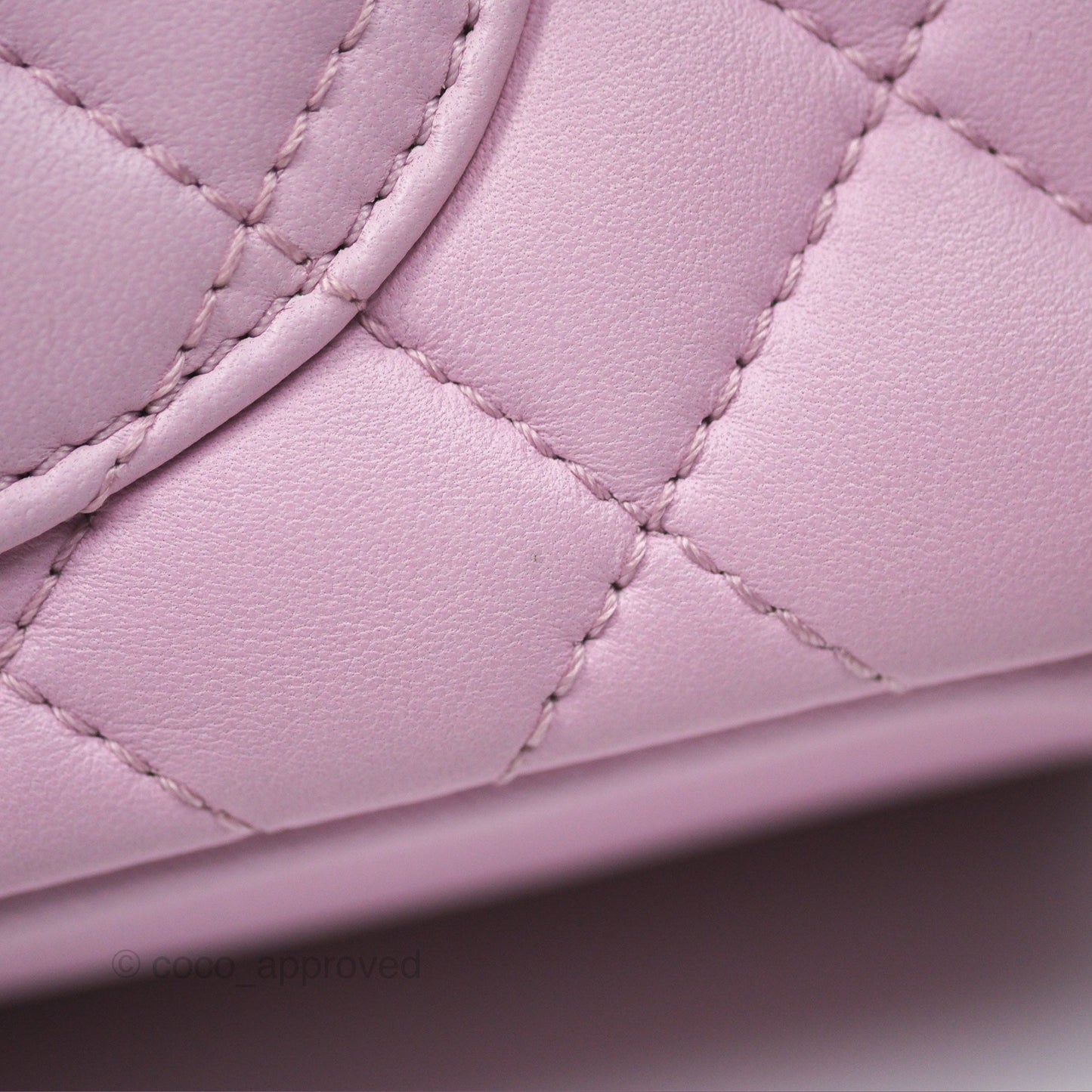 Chanel Quilted Flap Bag Pink Lambskin Aged Gold Hardware