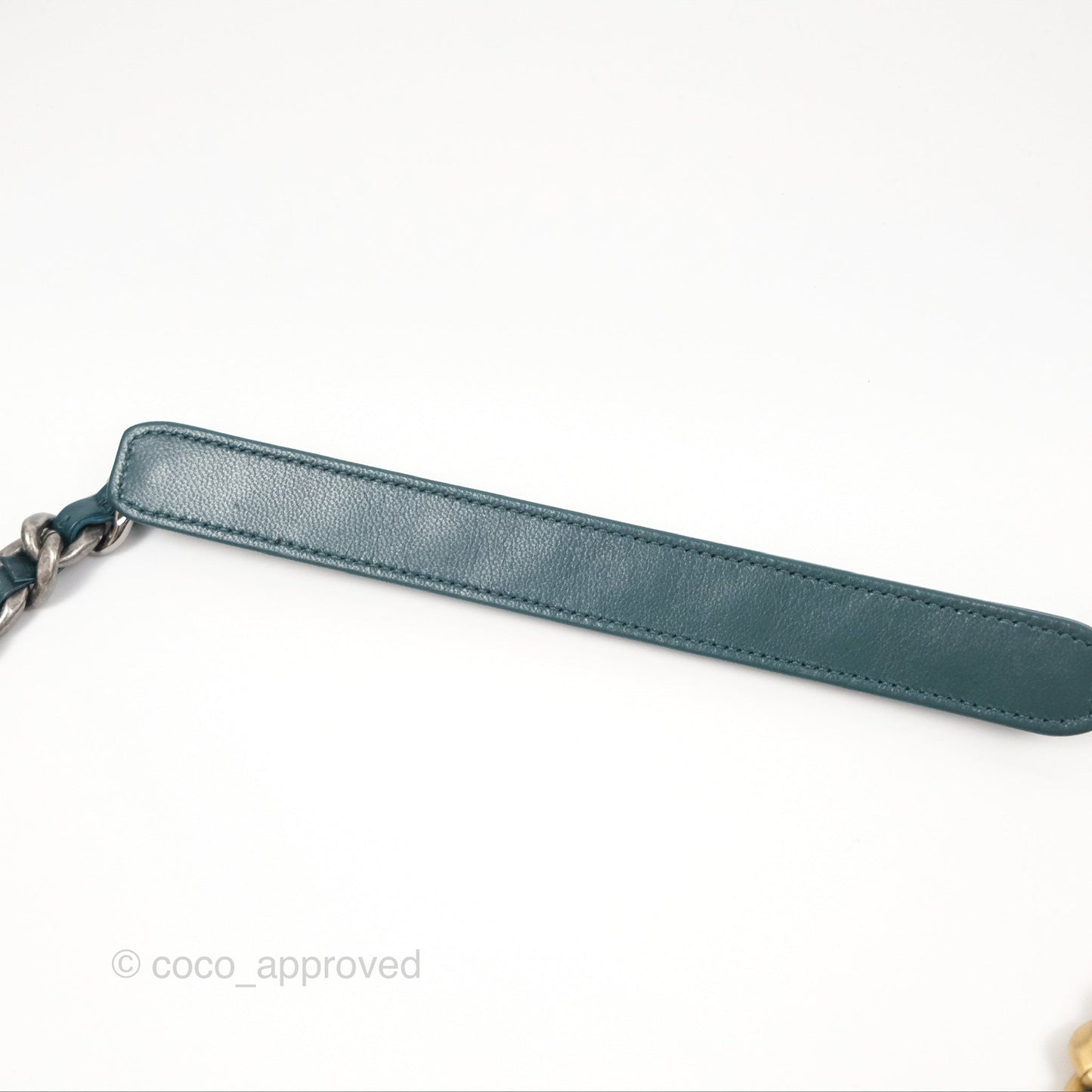 Chanel 19 Medium Green Goatskin Mixed Hardware