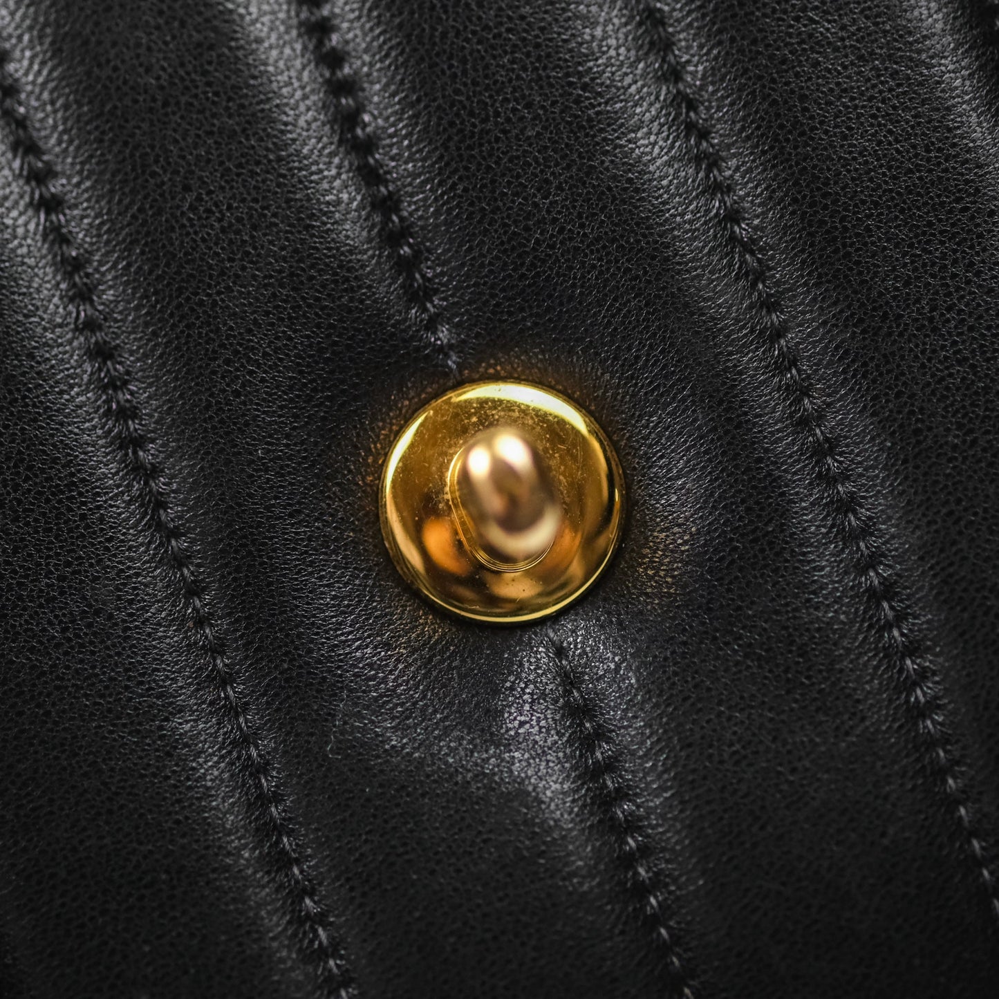 Chanel Vintage Chevron Envelope Flap Bag Black Lambskin 24K Gold Hardware