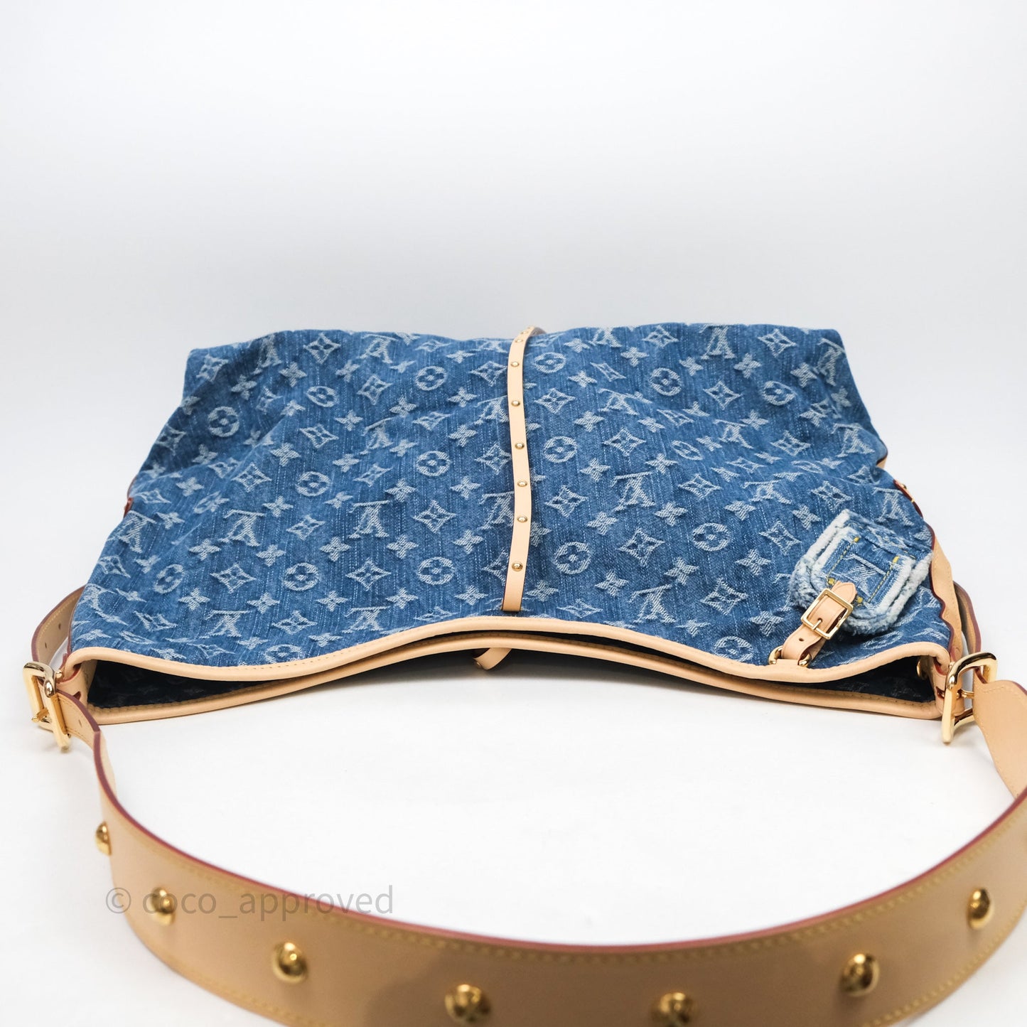 Louis Vuitton CarryAll MM Denim Blue Monogram