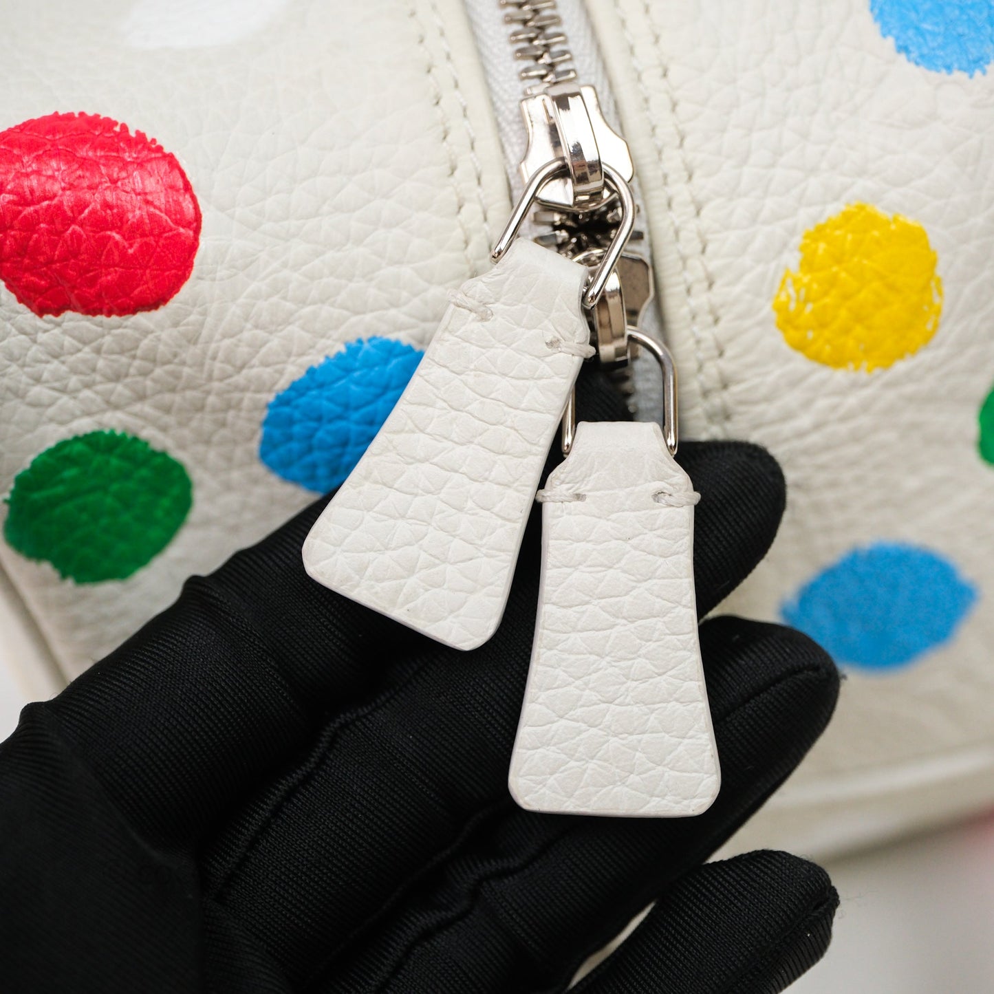 Louis Vuitton x Yayoi Kusama Square With Handle Chain Bag White