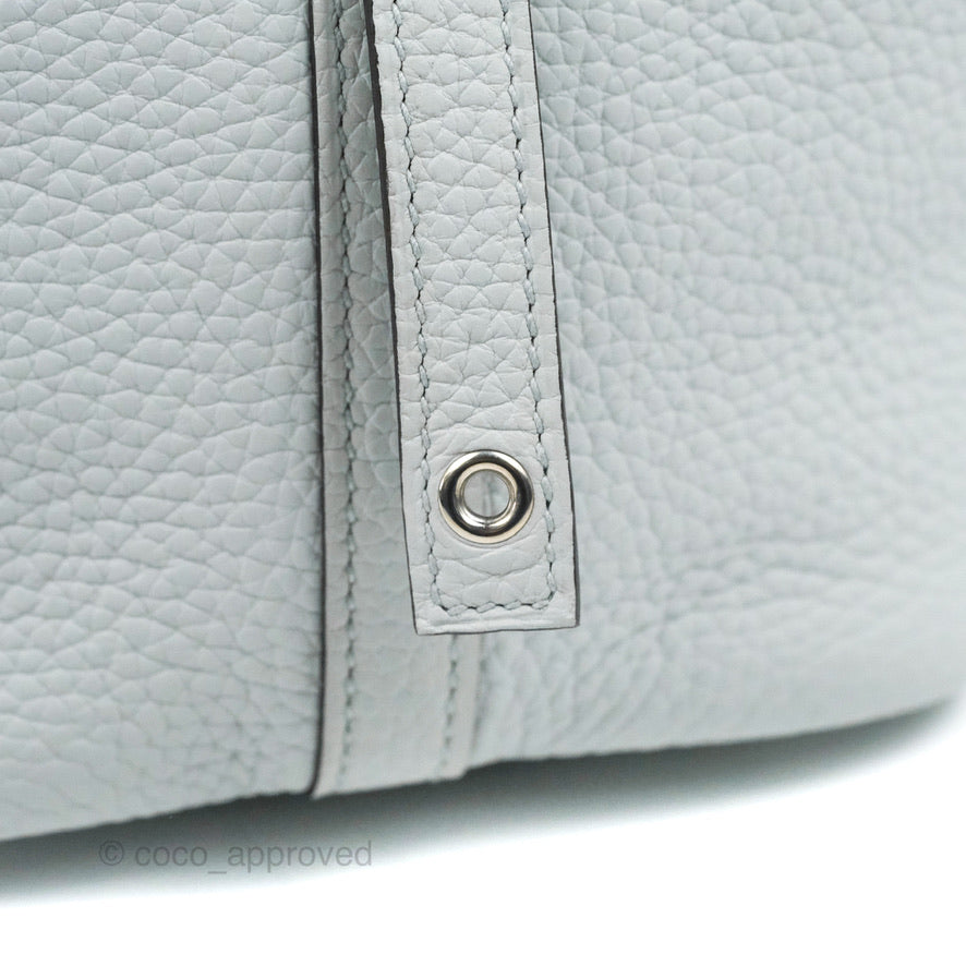 Hermès Picotin Lock 18 Bleu Pale Clemence Palladium Hardware