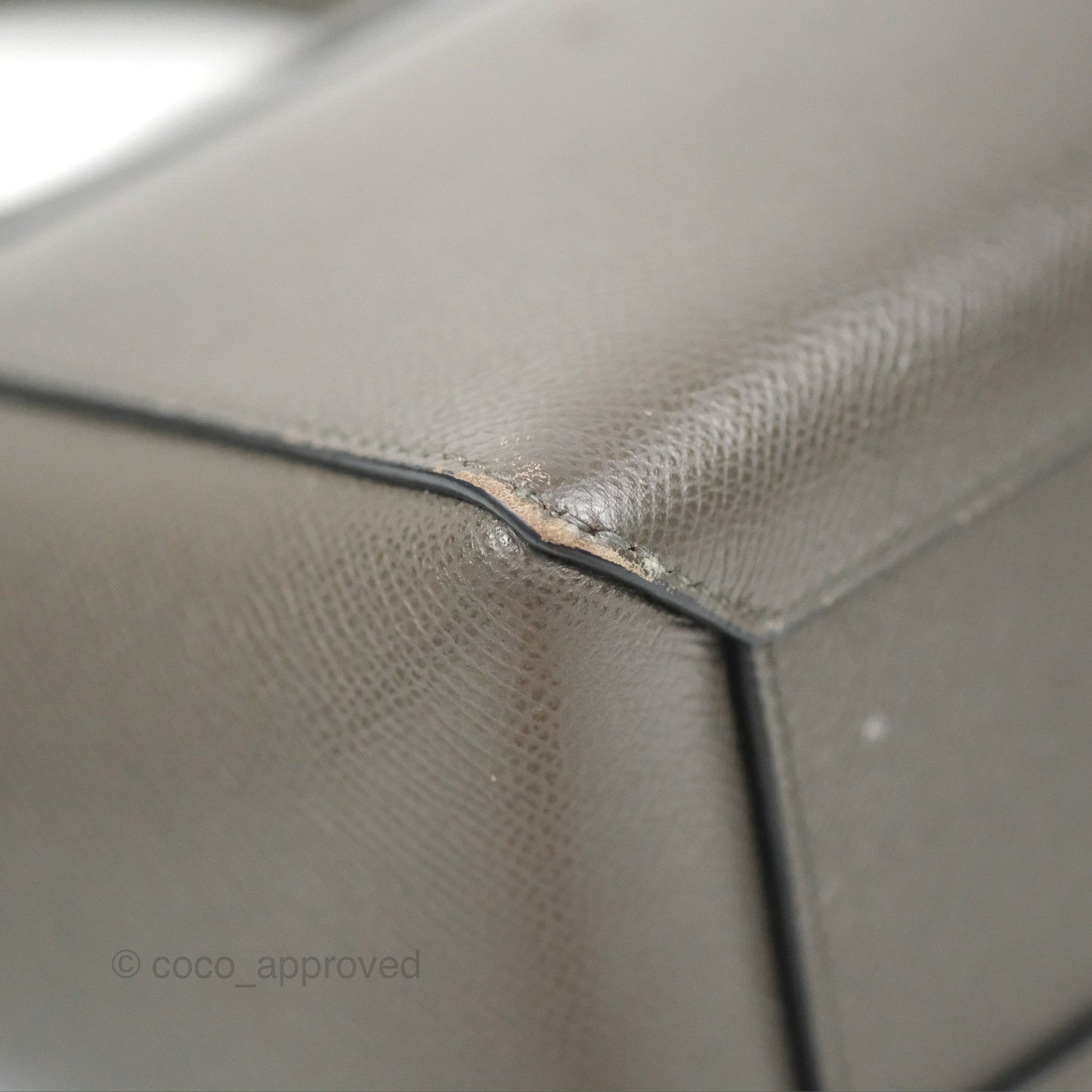 Celine Nano Belt Bag Grey Grained Calfskin Gold Hardware