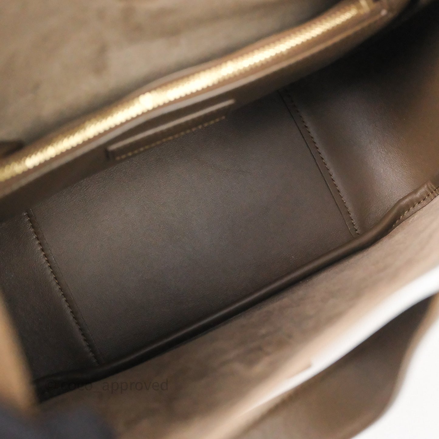 Saint Laurent LE 5 à 7 Supple Small Choco Brown Grained Leather Gold Hardware