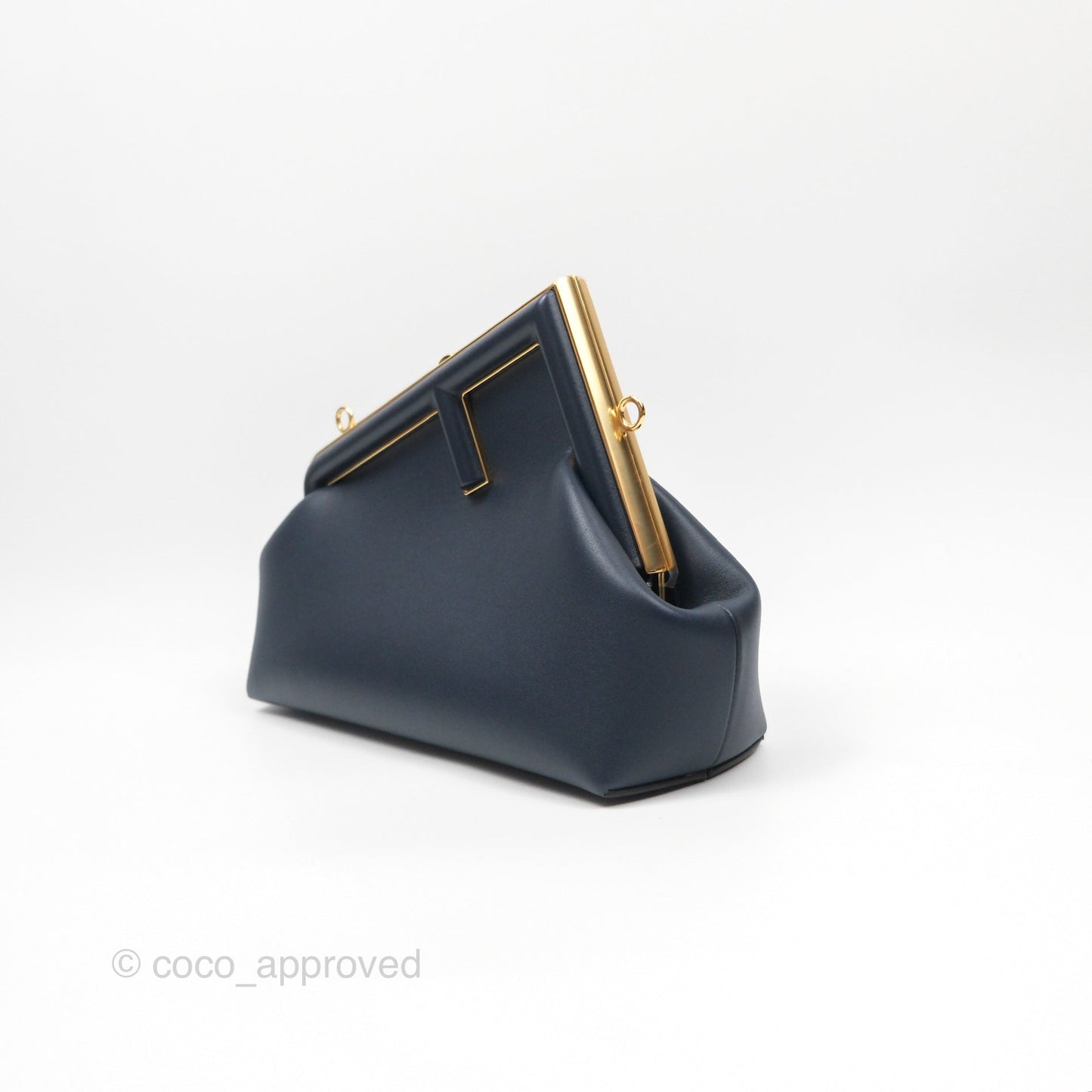 Fendi Small Fendi First Midnight Blue Shiny Nappa