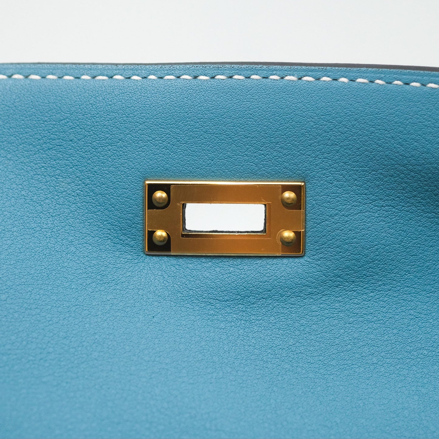 Hermès Kelly Mini Pochette Bleu Jean Swift Gold Hardware