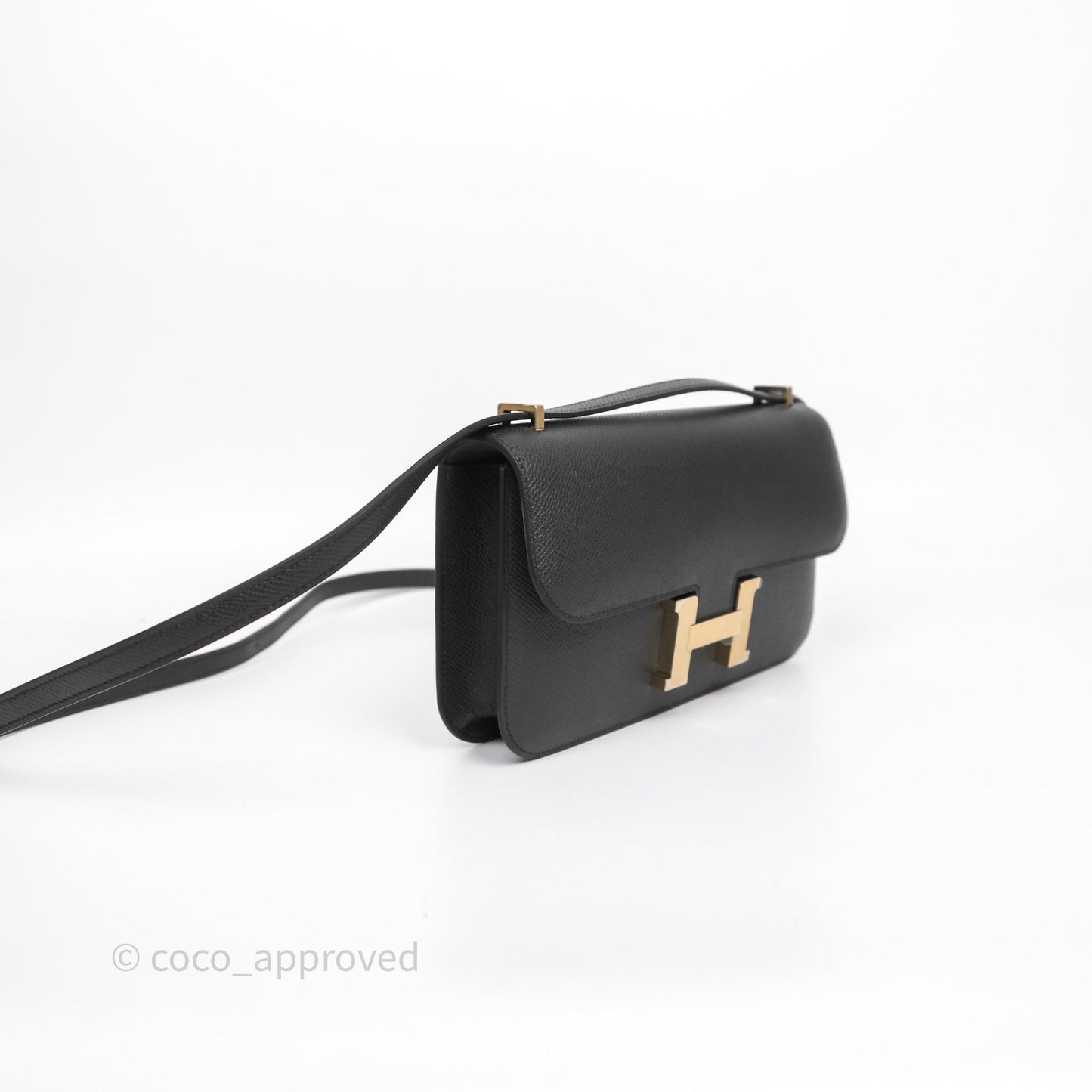 Hermès Constance Elan Plomb 8P Epsom Gold Hardware