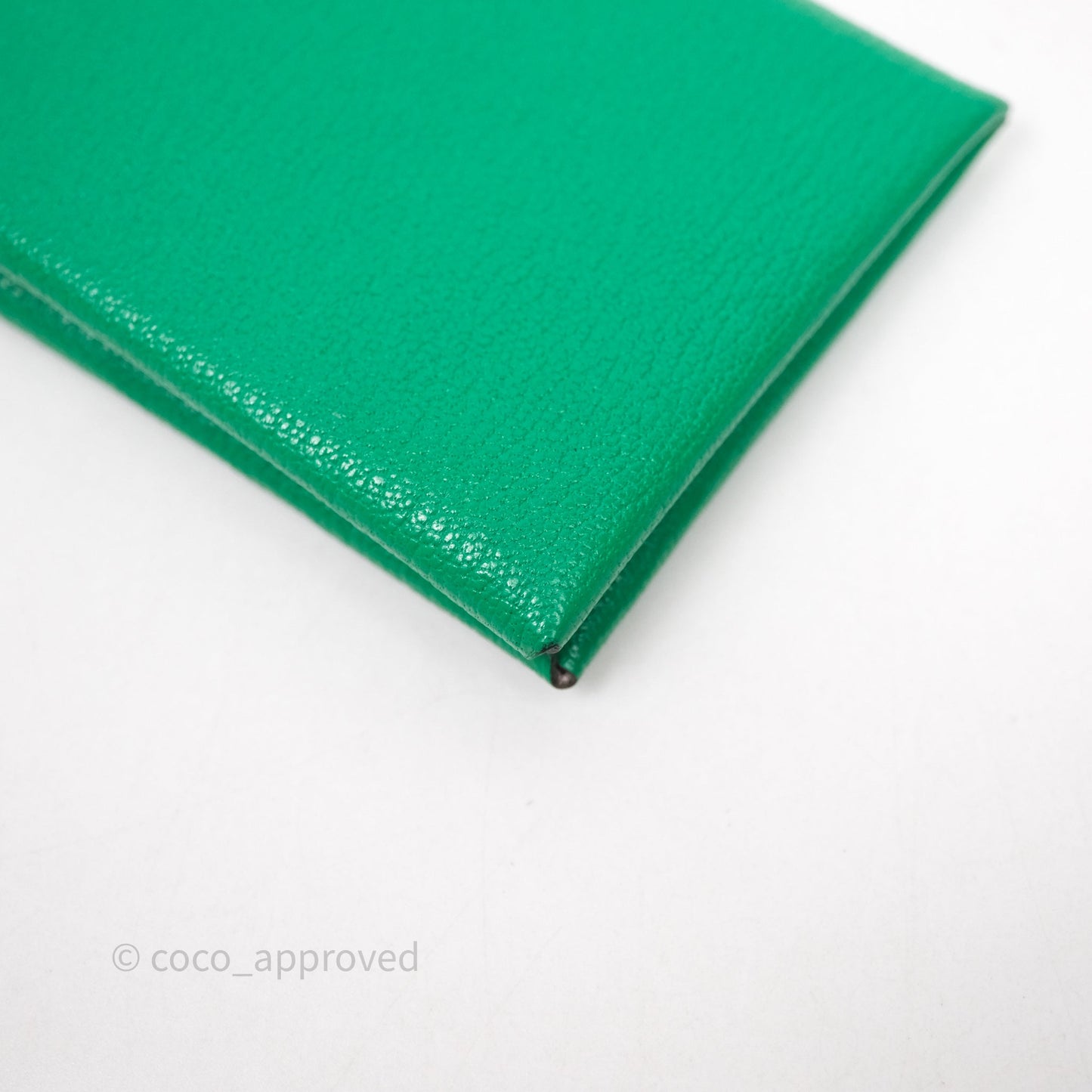 Hermès Calvi Verso Card Holder Vert Mysore