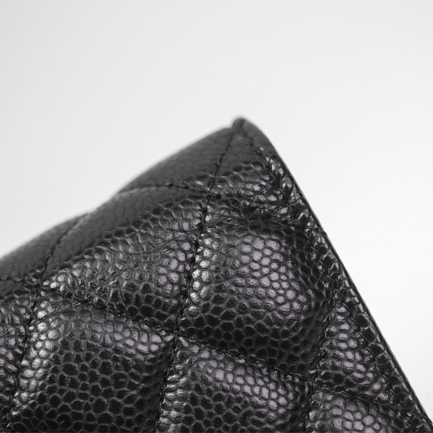 Chanel Quilted WOC Black Caviar Gold Hardware