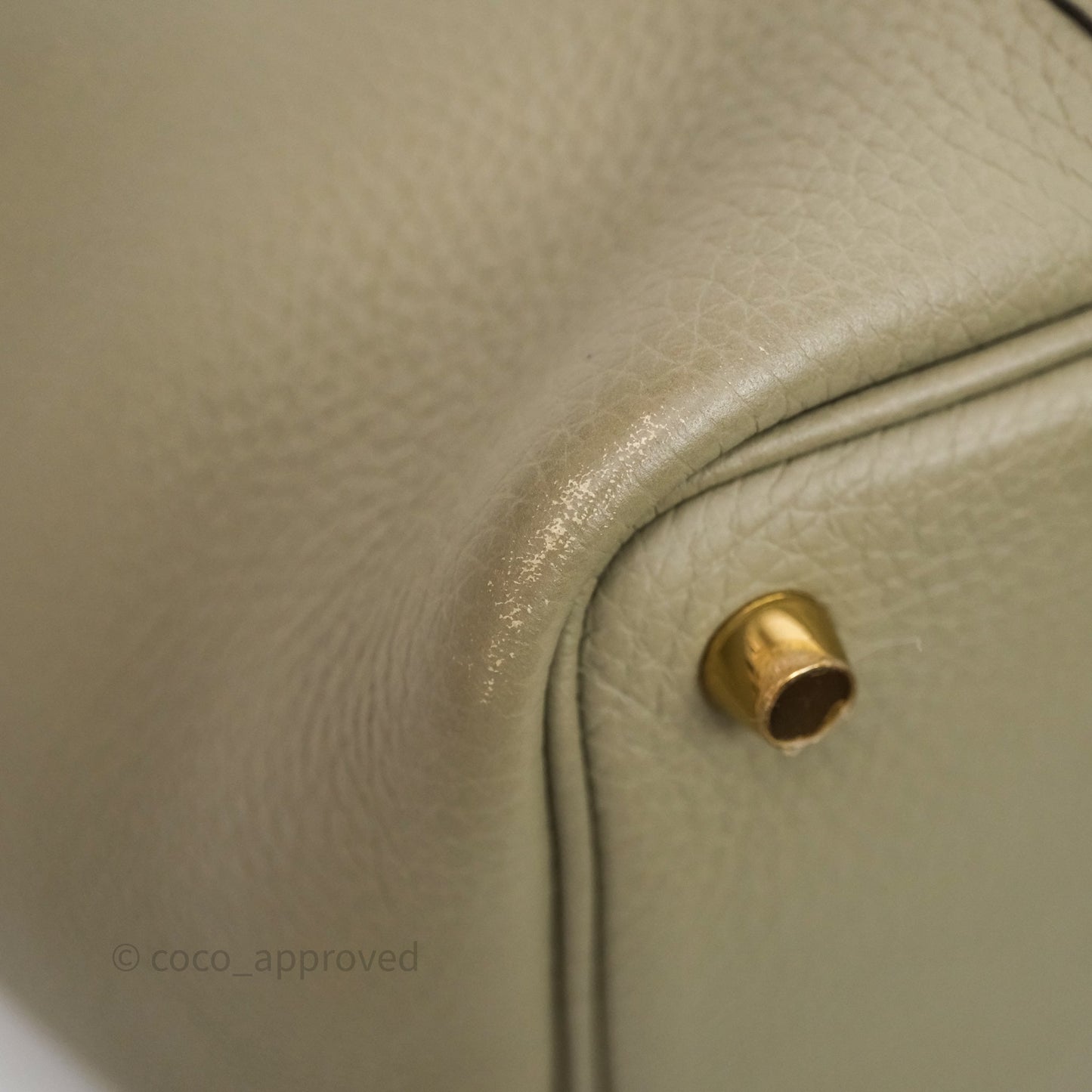 Hermès Picotin Lock 18 Q1 Sauge Clemence Gold Hardware