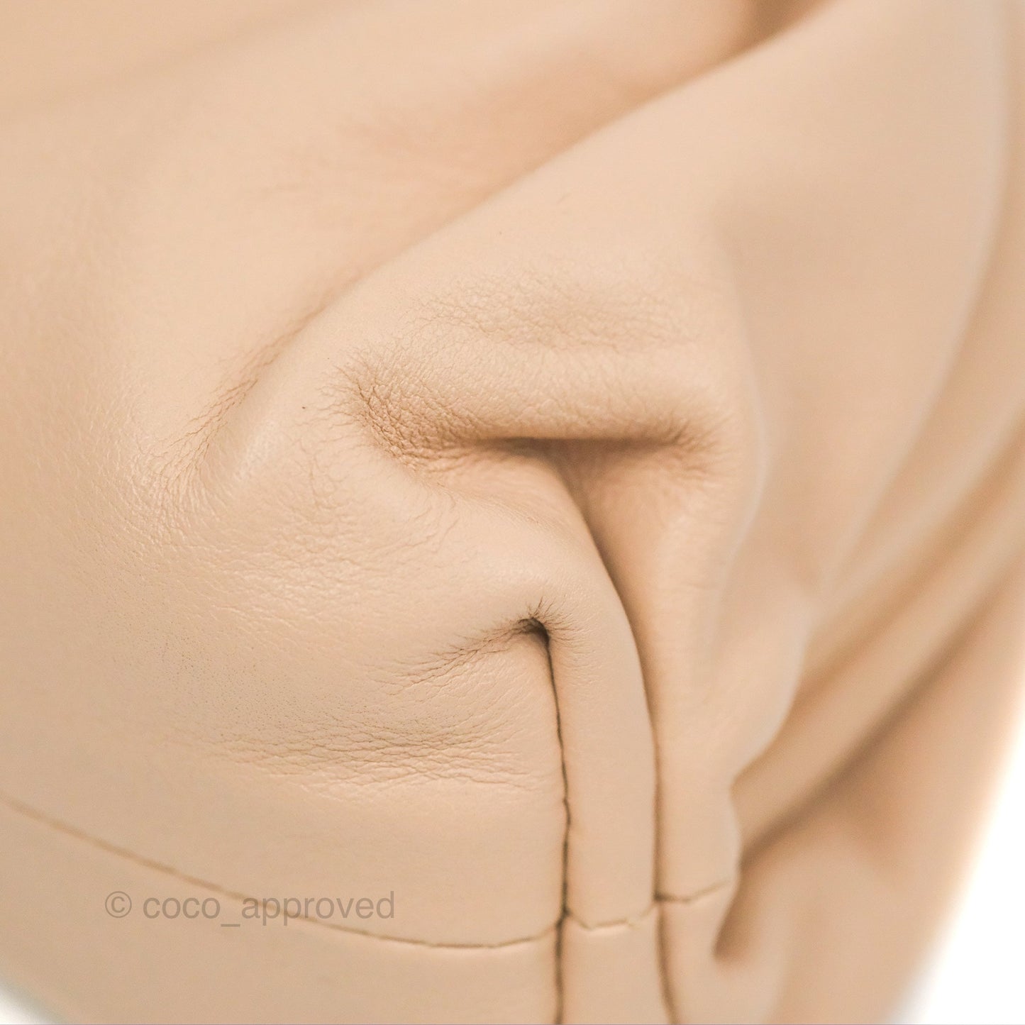 Bottega Veneta The Mini Pouch Calfskin Almond